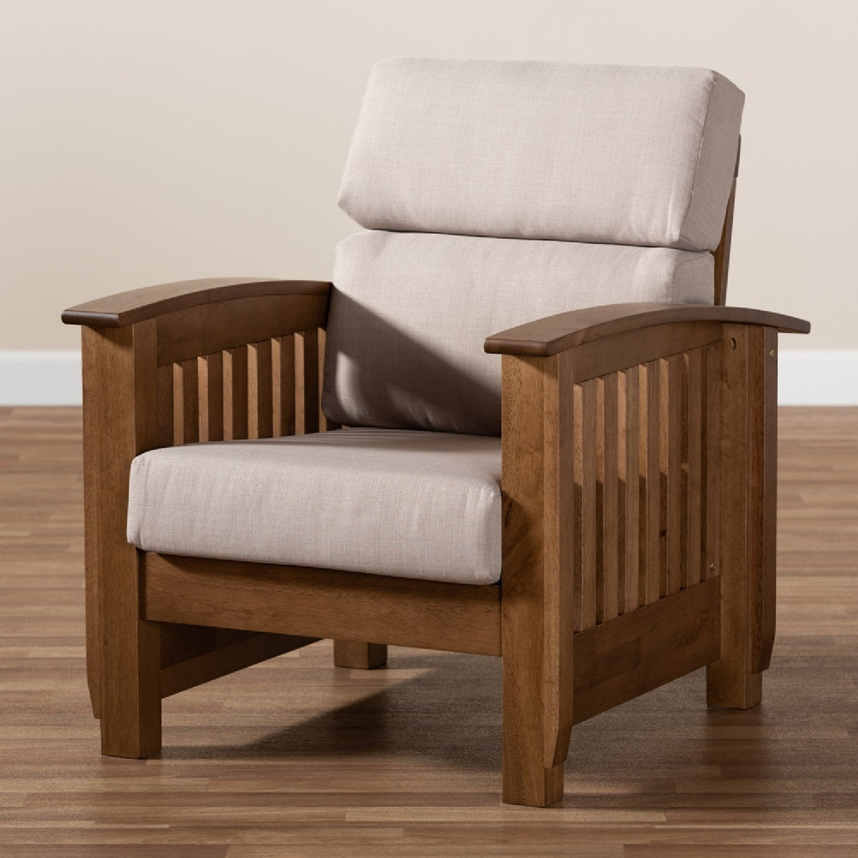 Modern European furniture - Wooden Mission Style Lounge Chair - www.oroa.com