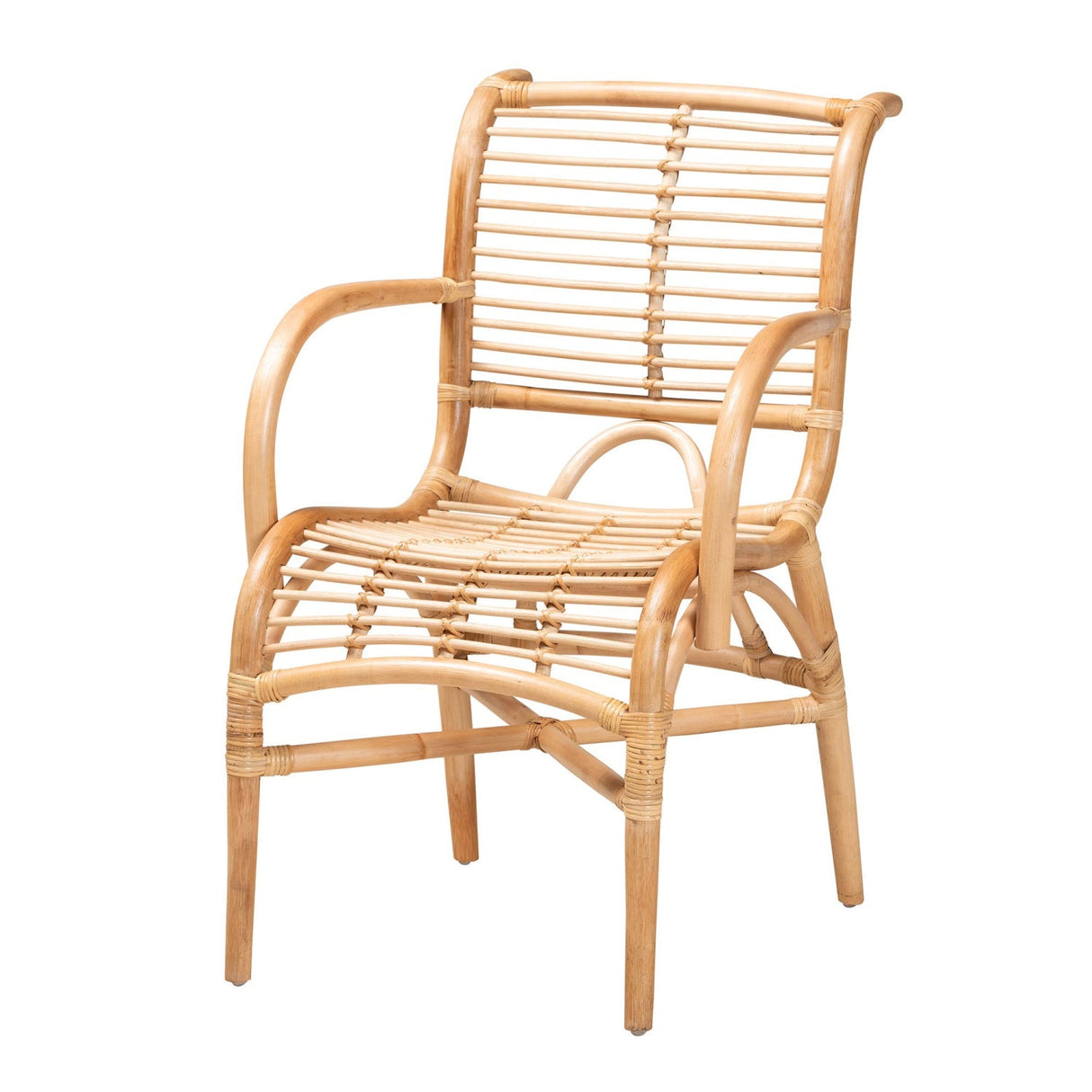 Modern European furniture - Rattan Rods Bohemian Lounge Chair - www.oroa.com