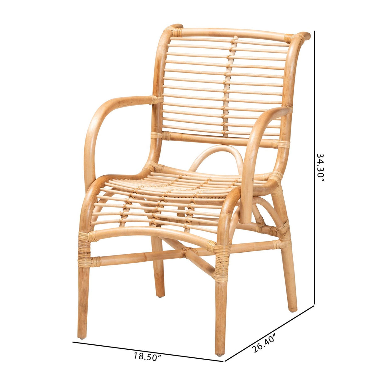 Modern European furniture - Rattan Rods Bohemian Lounge Chair - www.oroa.com