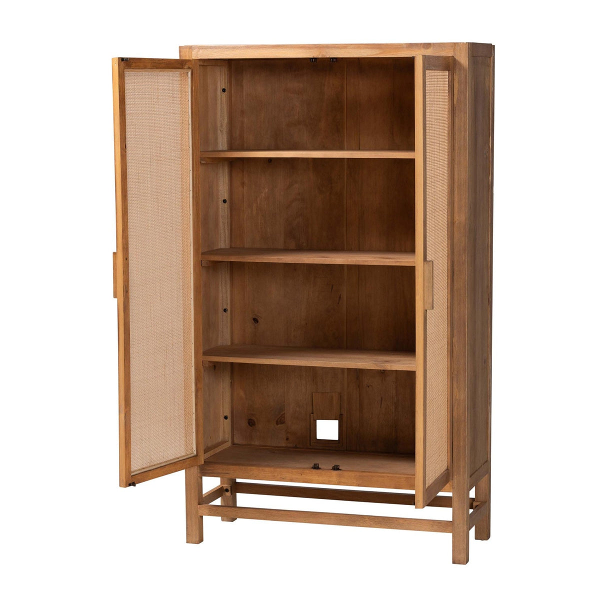 Modern European furniture - 2 Door Rattan Accent Cabinet - www.oroa.com