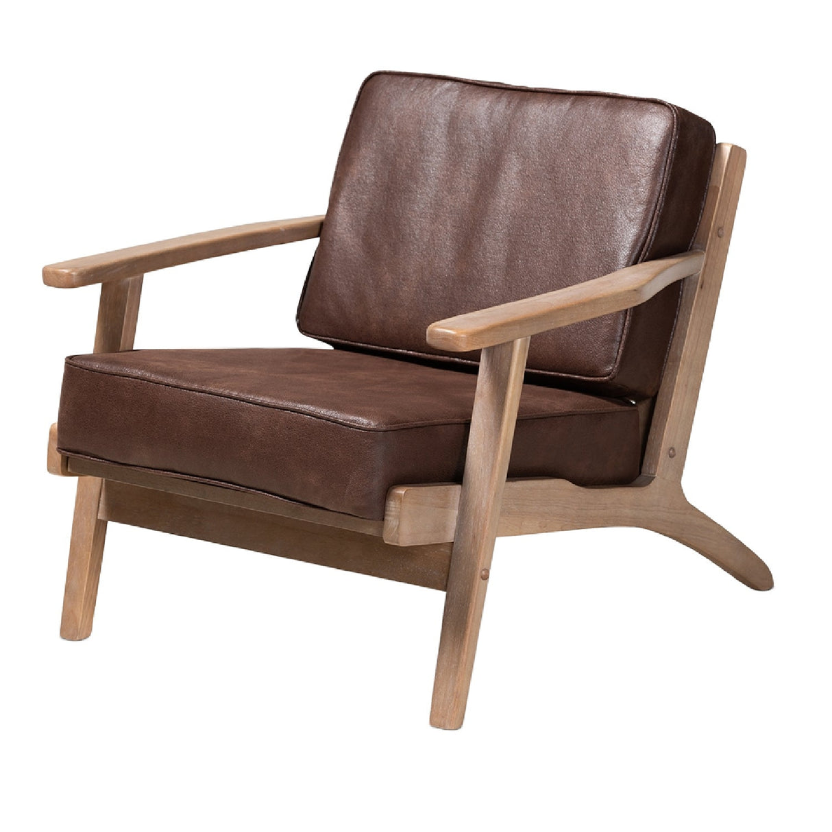 Modern European furniture - Oak Framed Lounge Chair - www.oroa.com