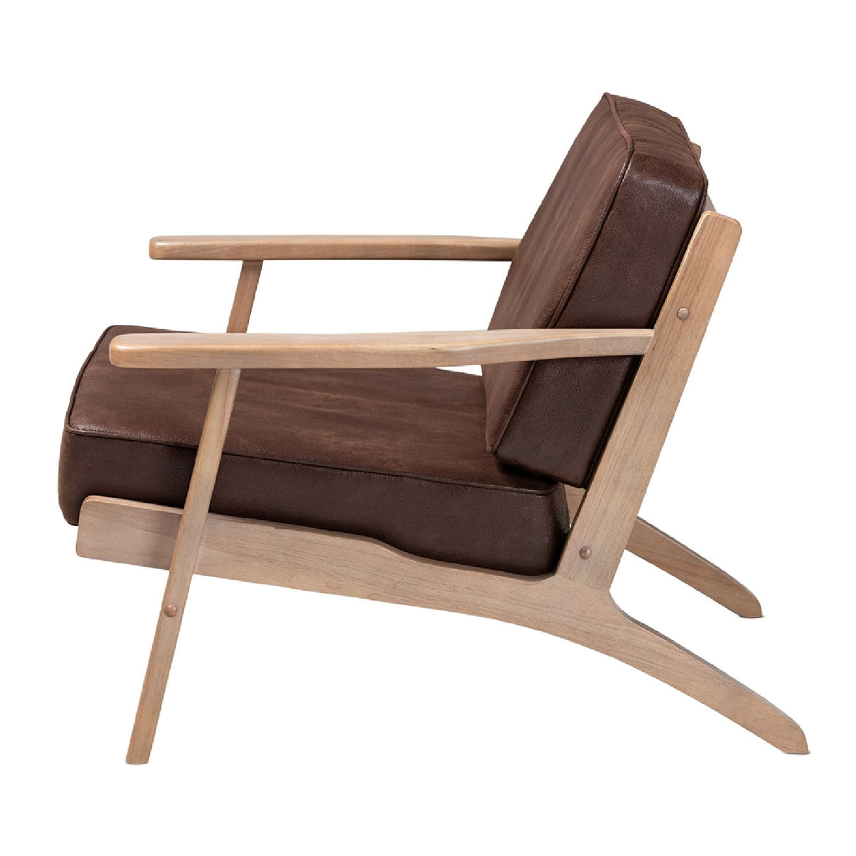 Modern European furniture - Oak Framed Lounge Chair - www.oroa.com