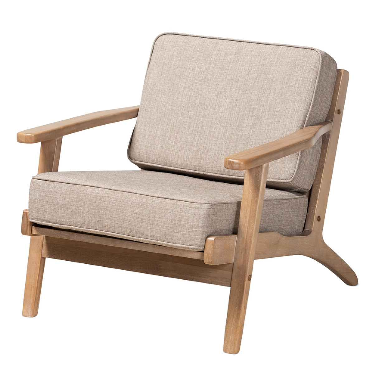 Modern European furniture - Oak Framed Lounge Chair - www.oroa.com