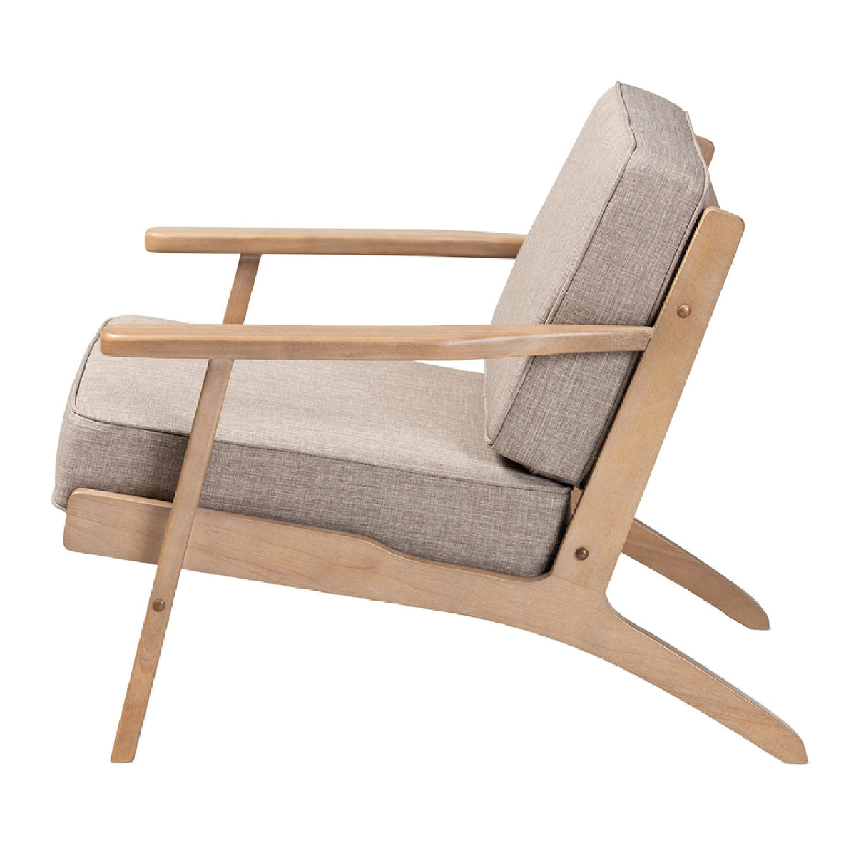 Modern European furniture - Oak Framed Lounge Chair - www.oroa.com