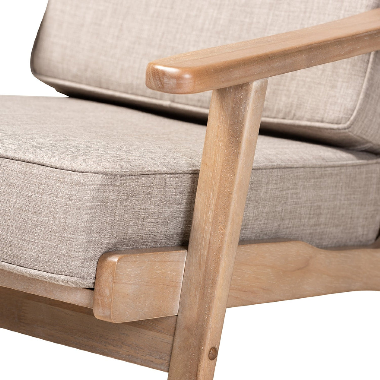 Modern European furniture - Oak Framed Lounge Chair - www.oroa.com