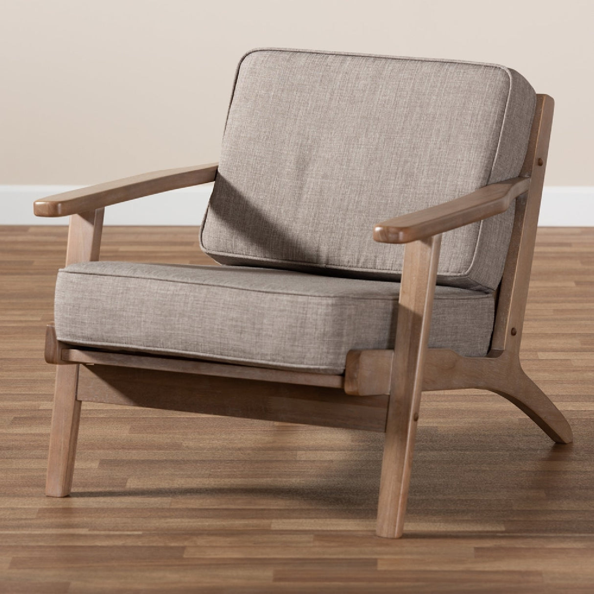 Modern European furniture - Oak Framed Lounge Chair - www.oroa.com