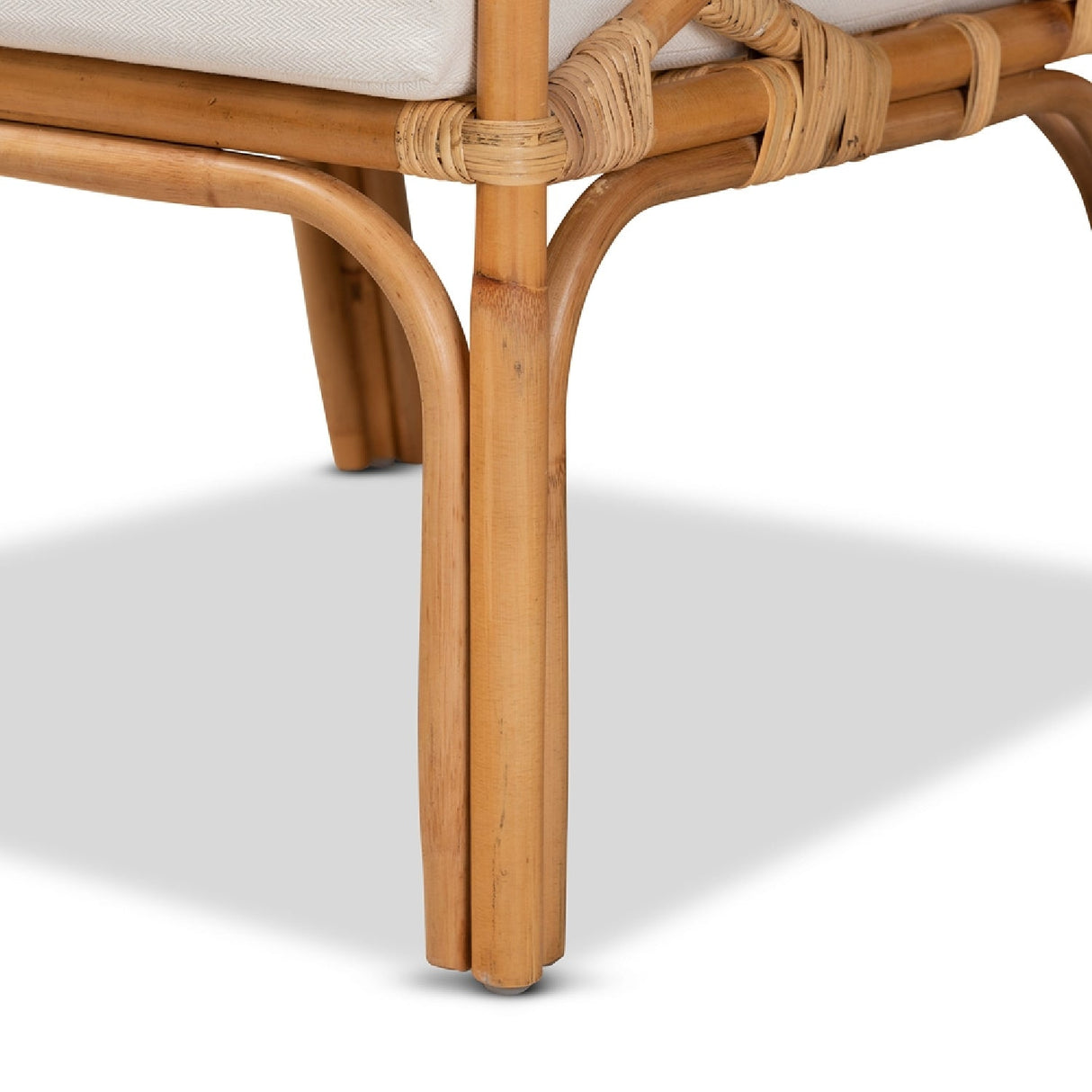 Modern European furniture - Natural Rattan Cushioned Accent Chair - www.oroa.com