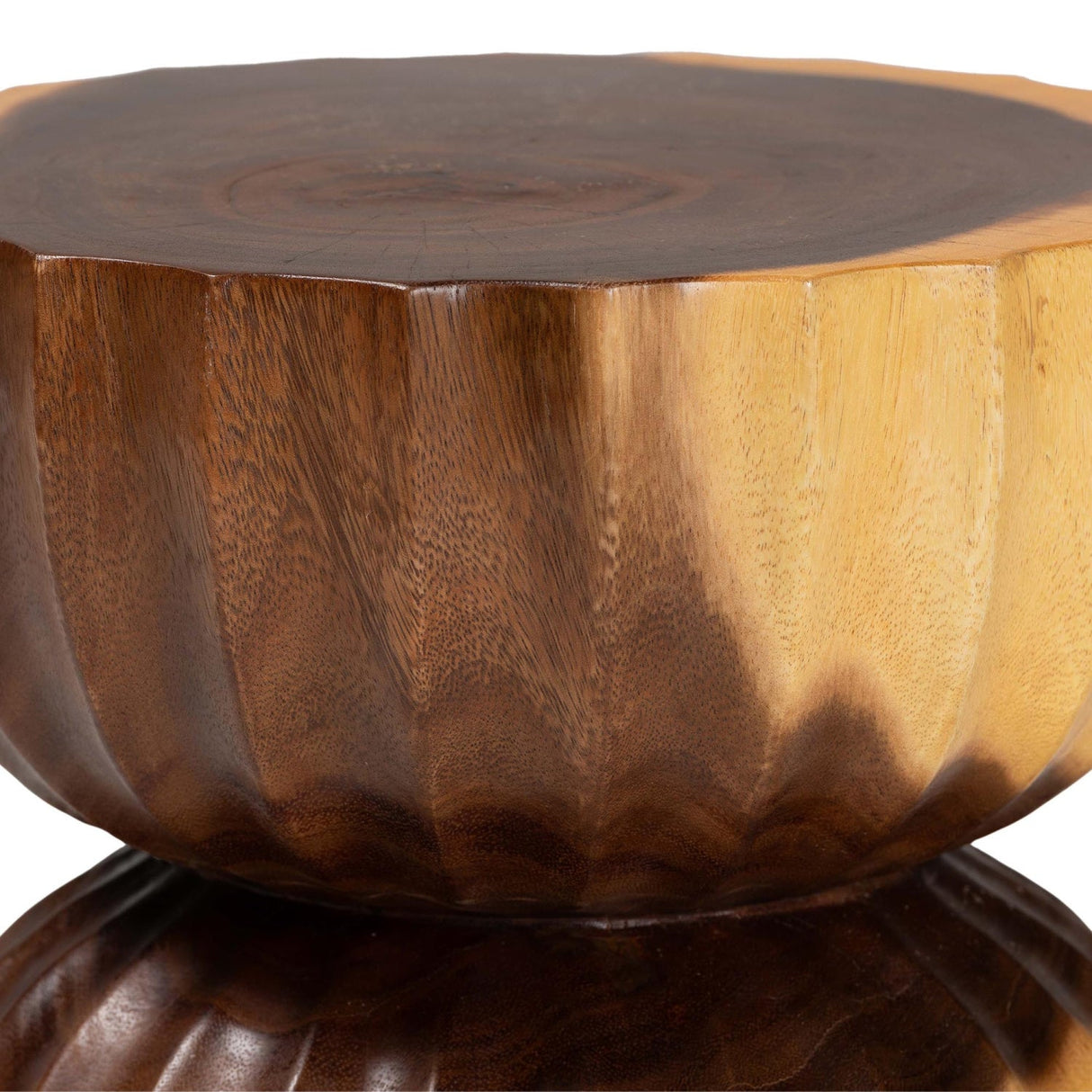 Modern European furniture - Hourglass Wooden Side Table - www.oroa.com