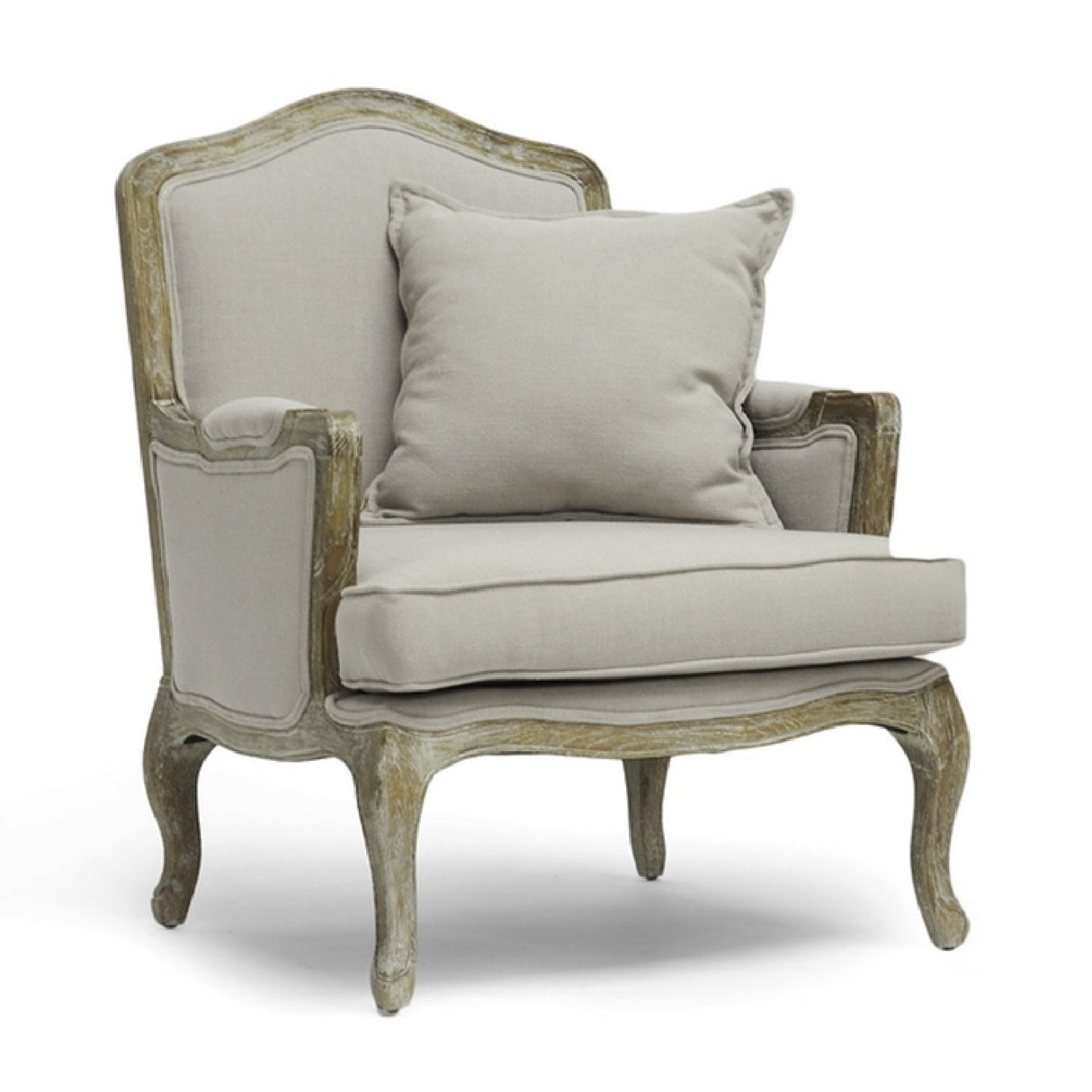 Modern European furniture - Antiqued French Style Accent Chair - www.oroa.com