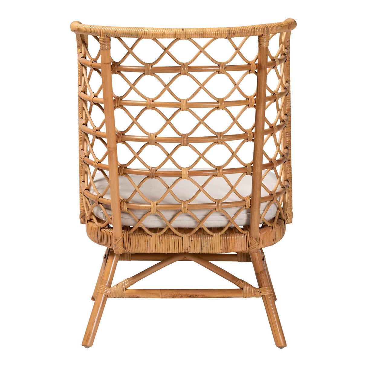 Modern European furniture - Rattan Openwork Tall Accent Chair - www.oroa.com