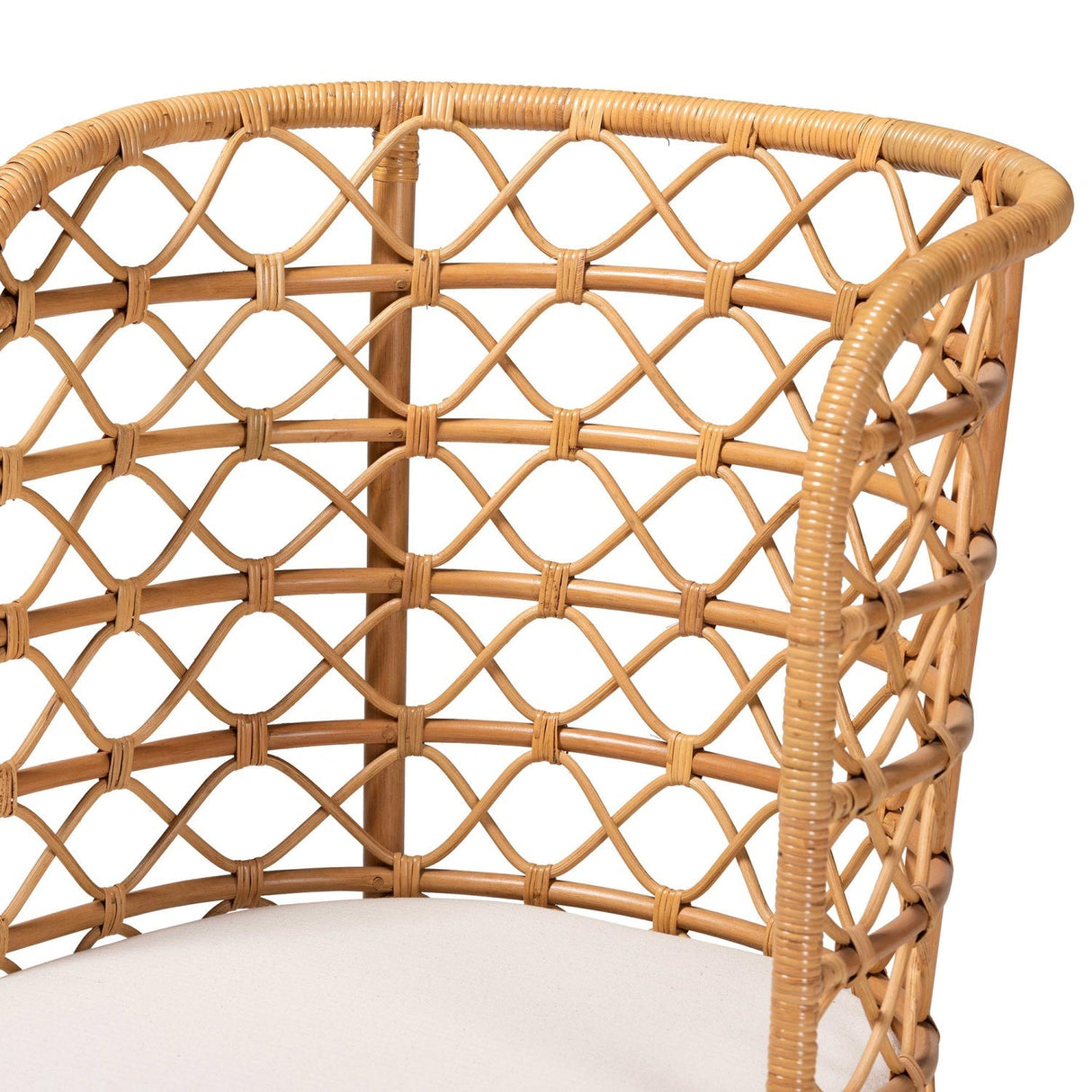 Modern European furniture - Rattan Openwork Tall Accent Chair - www.oroa.com