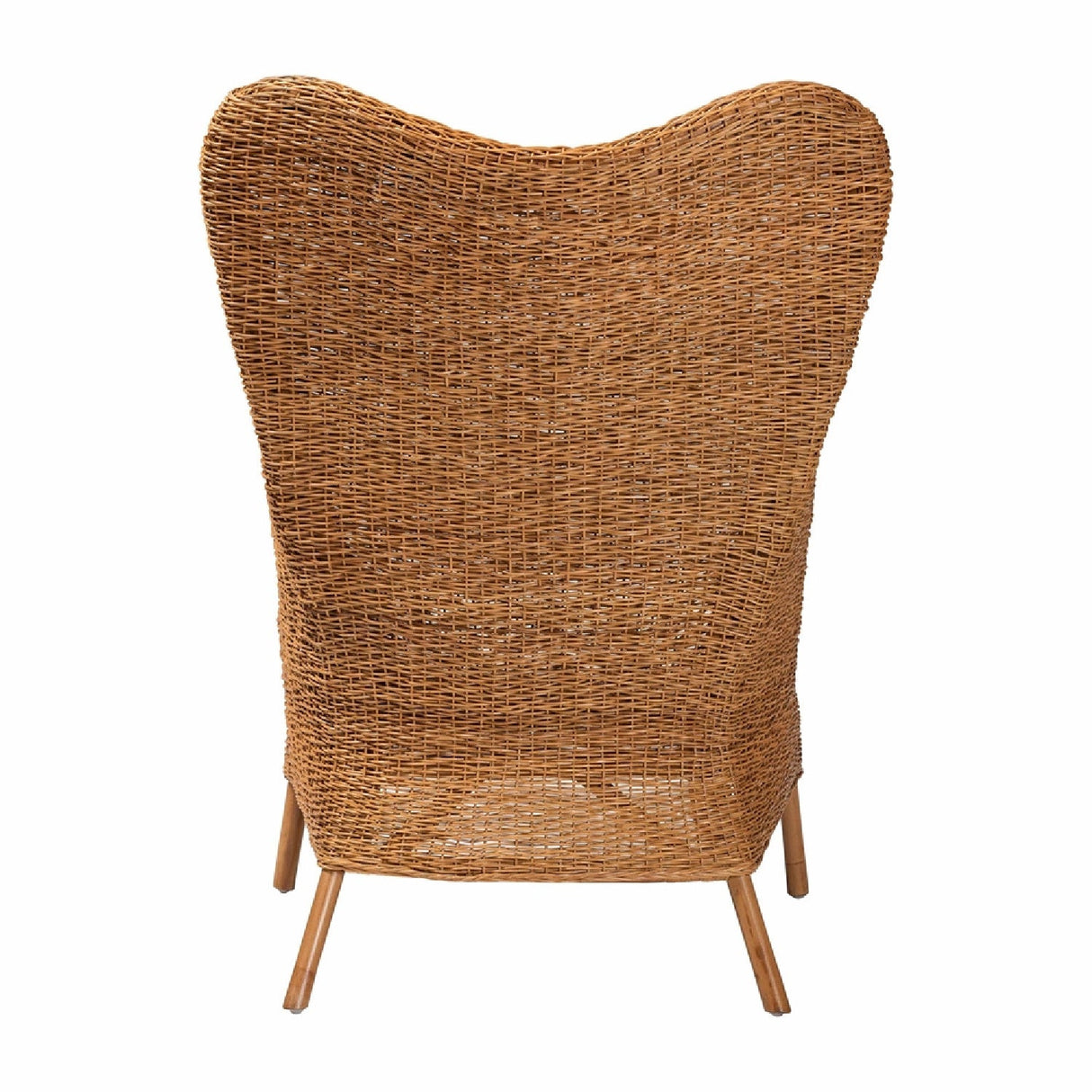 Modern European furniture - Tapered Back Rattan Accent Chair - www.oroa.com