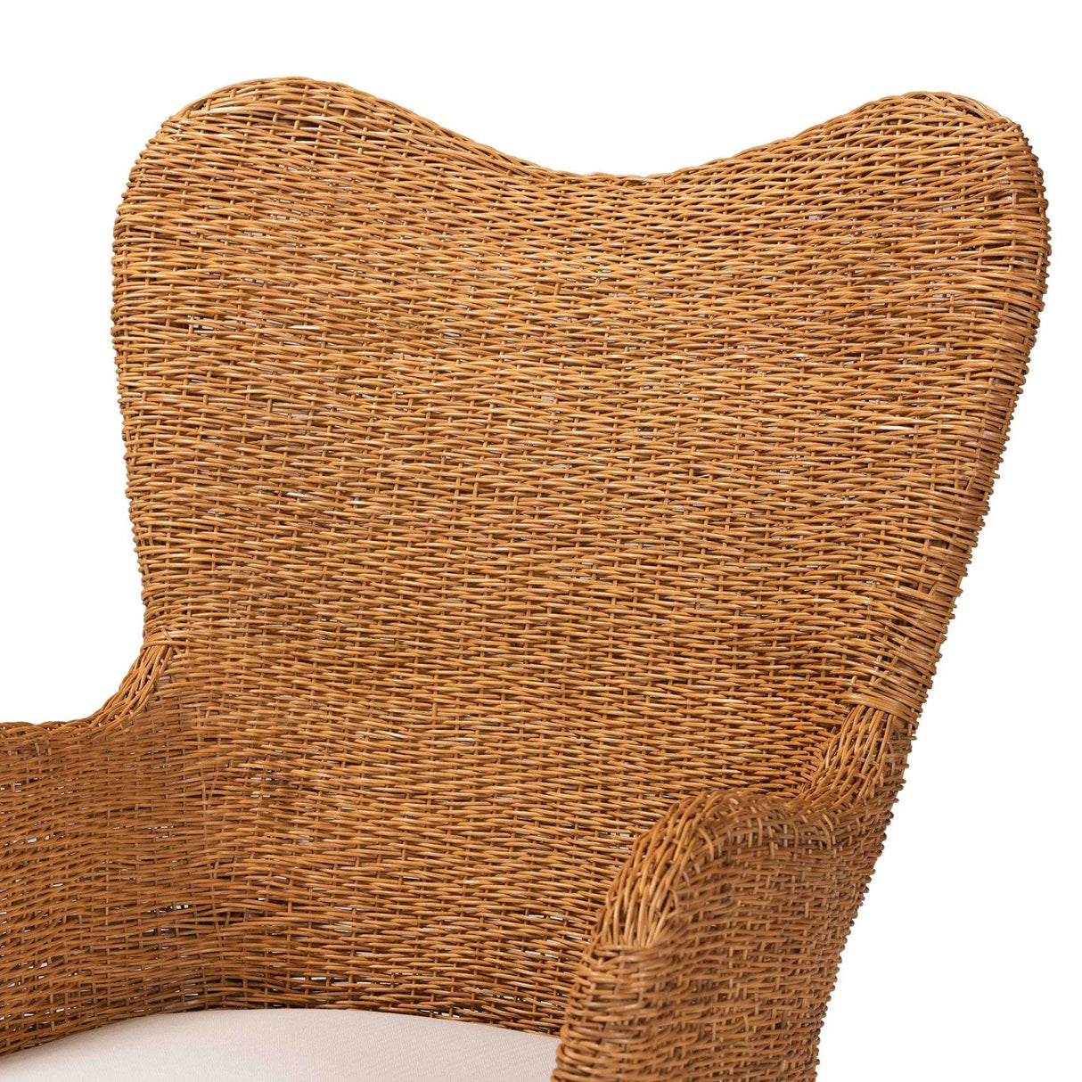 Modern European furniture - Tapered Back Rattan Accent Chair - www.oroa.com