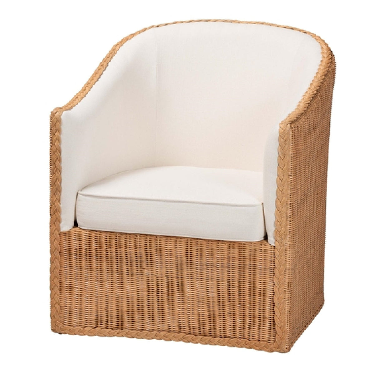 Modern European furniture - Padded Rattan Bohemian Lounge Chair - www.oroa.com
