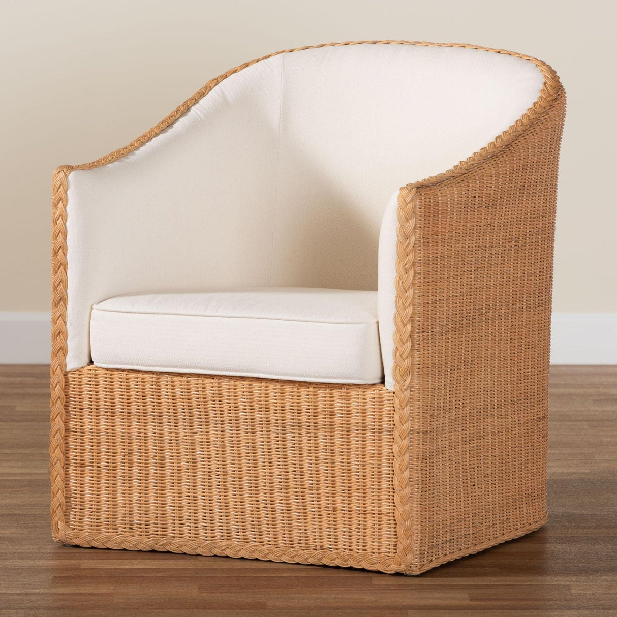 Modern European furniture - Padded Rattan Bohemian Lounge Chair - www.oroa.com