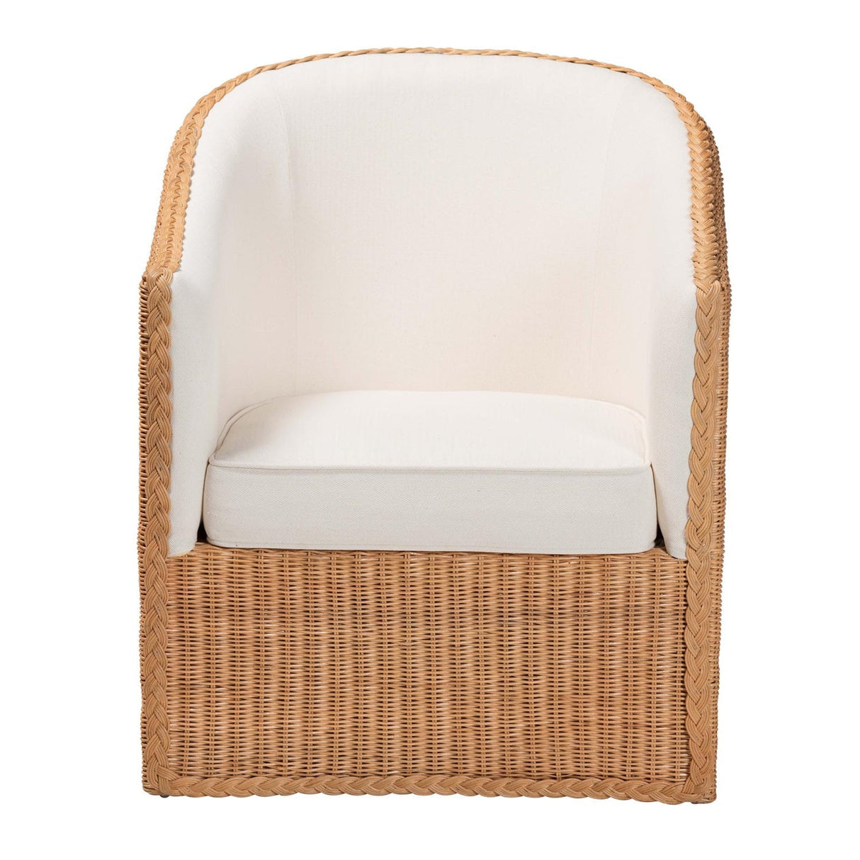 Modern European furniture - Padded Rattan Bohemian Lounge Chair - www.oroa.com