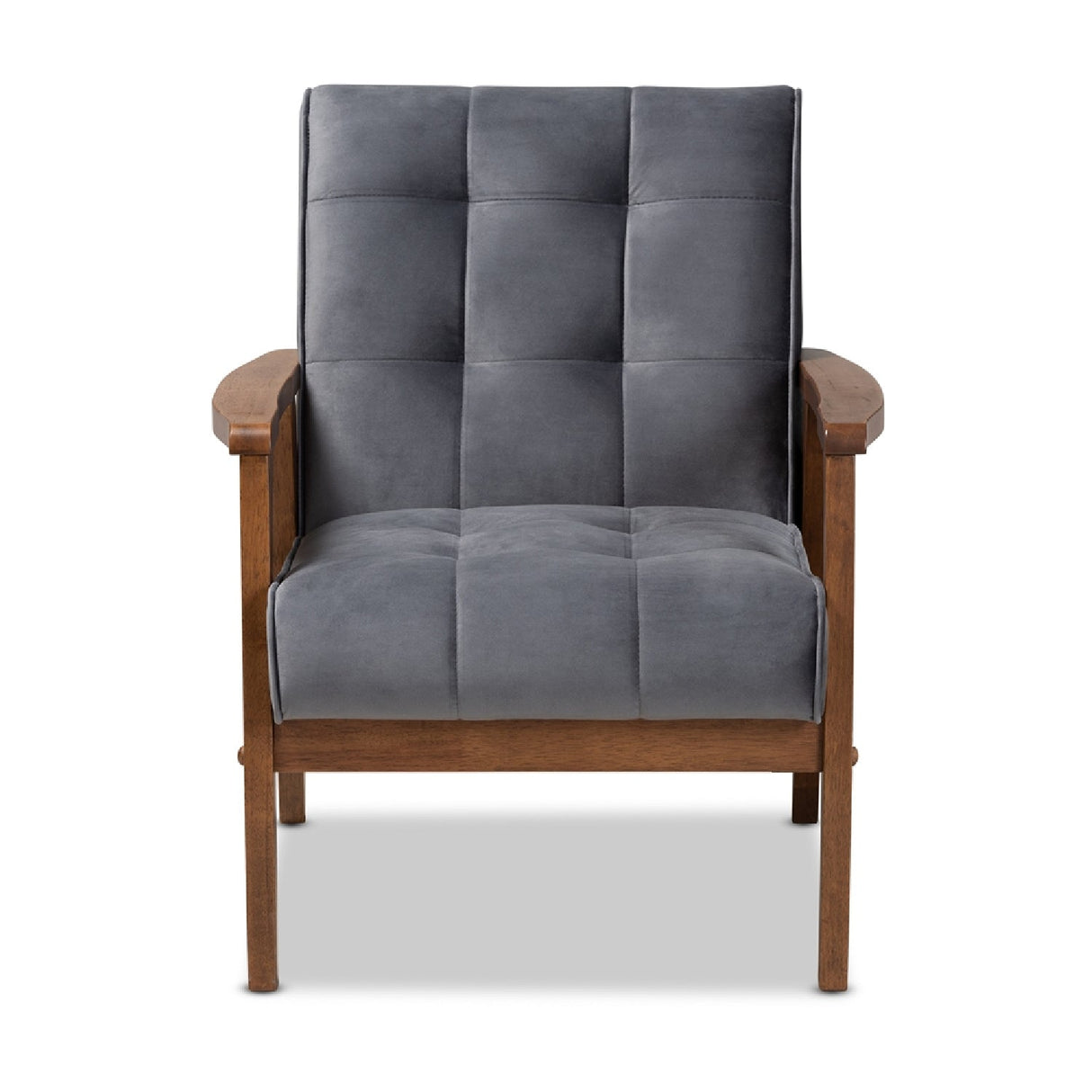 Modern European furniture - Tufted Velvet Accent Chair - www.oroa.com
