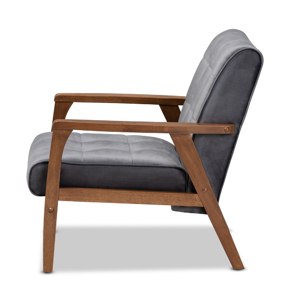 Modern European furniture - Tufted Velvet Accent Chair - www.oroa.com