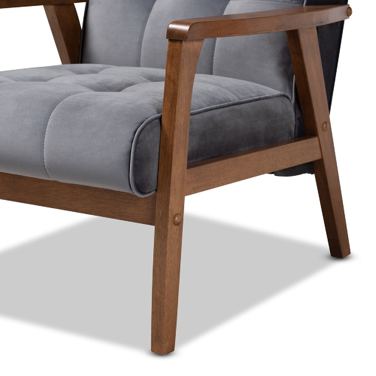 Modern European furniture - Tufted Velvet Accent Chair - www.oroa.com