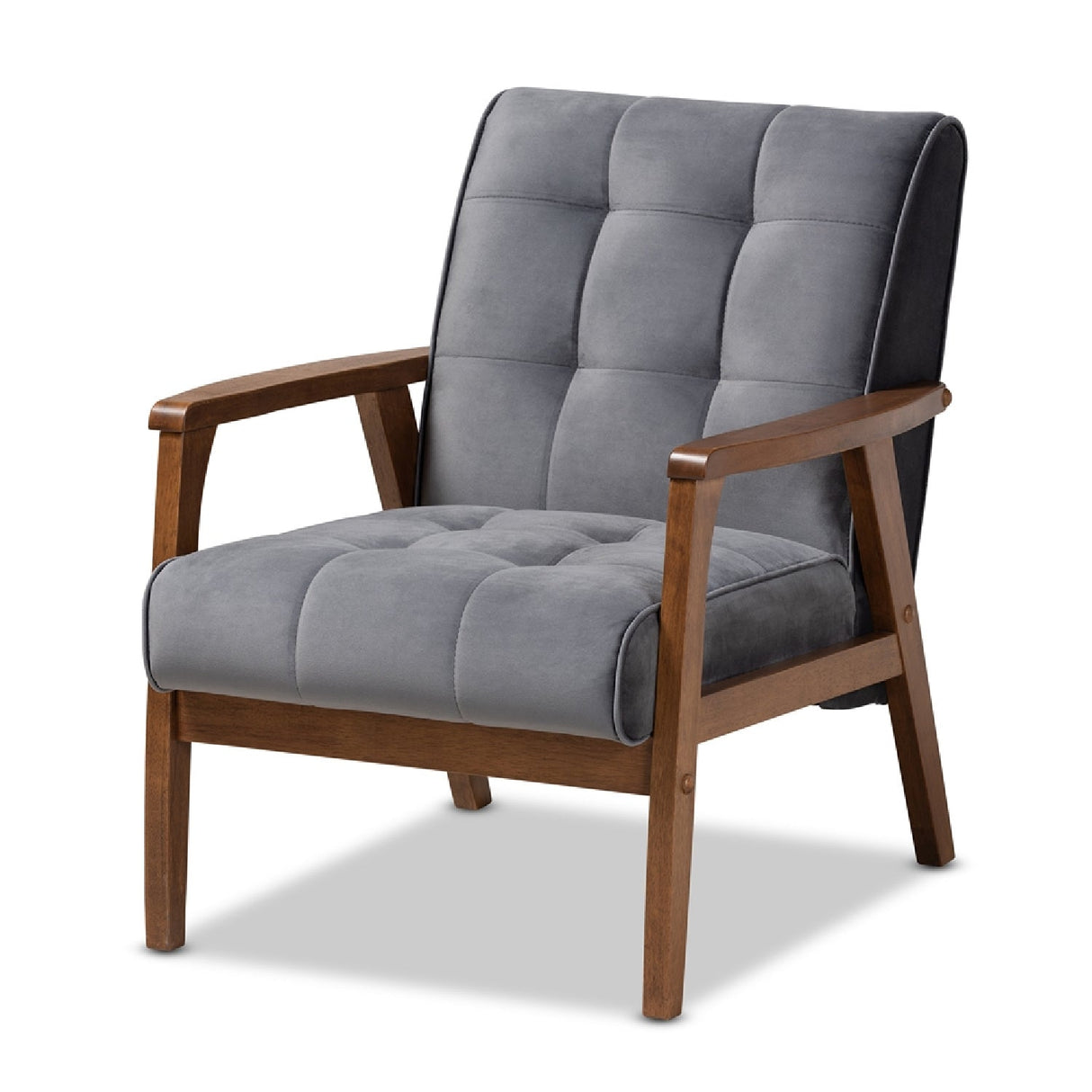 Modern European furniture - Tufted Velvet Accent Chair - www.oroa.com