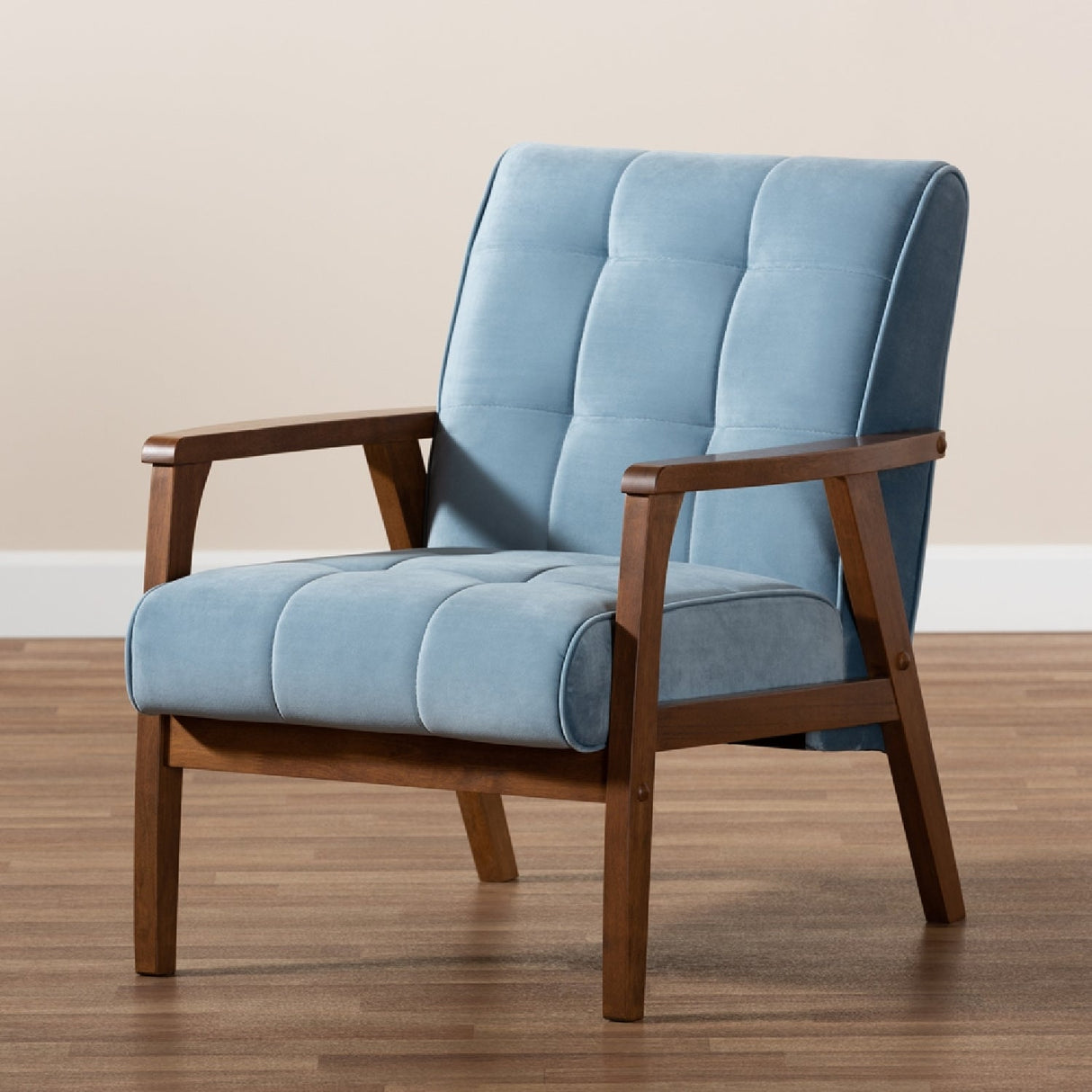 Modern European furniture - Tufted Velvet Accent Chair - www.oroa.com
