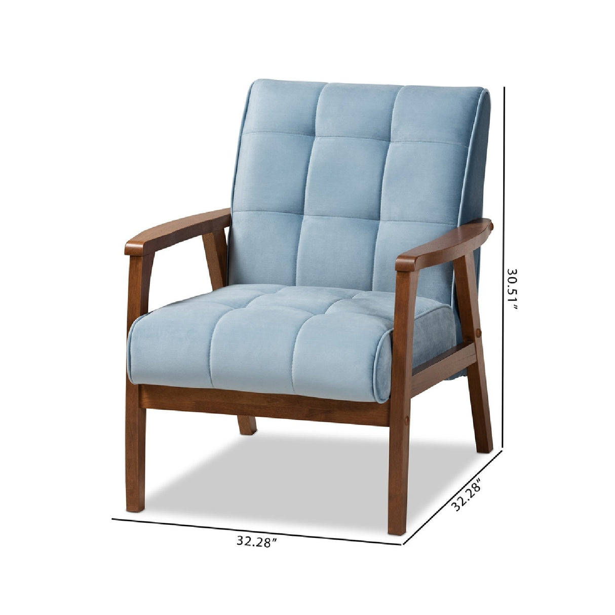 Modern European furniture - Tufted Velvet Accent Chair - www.oroa.com
