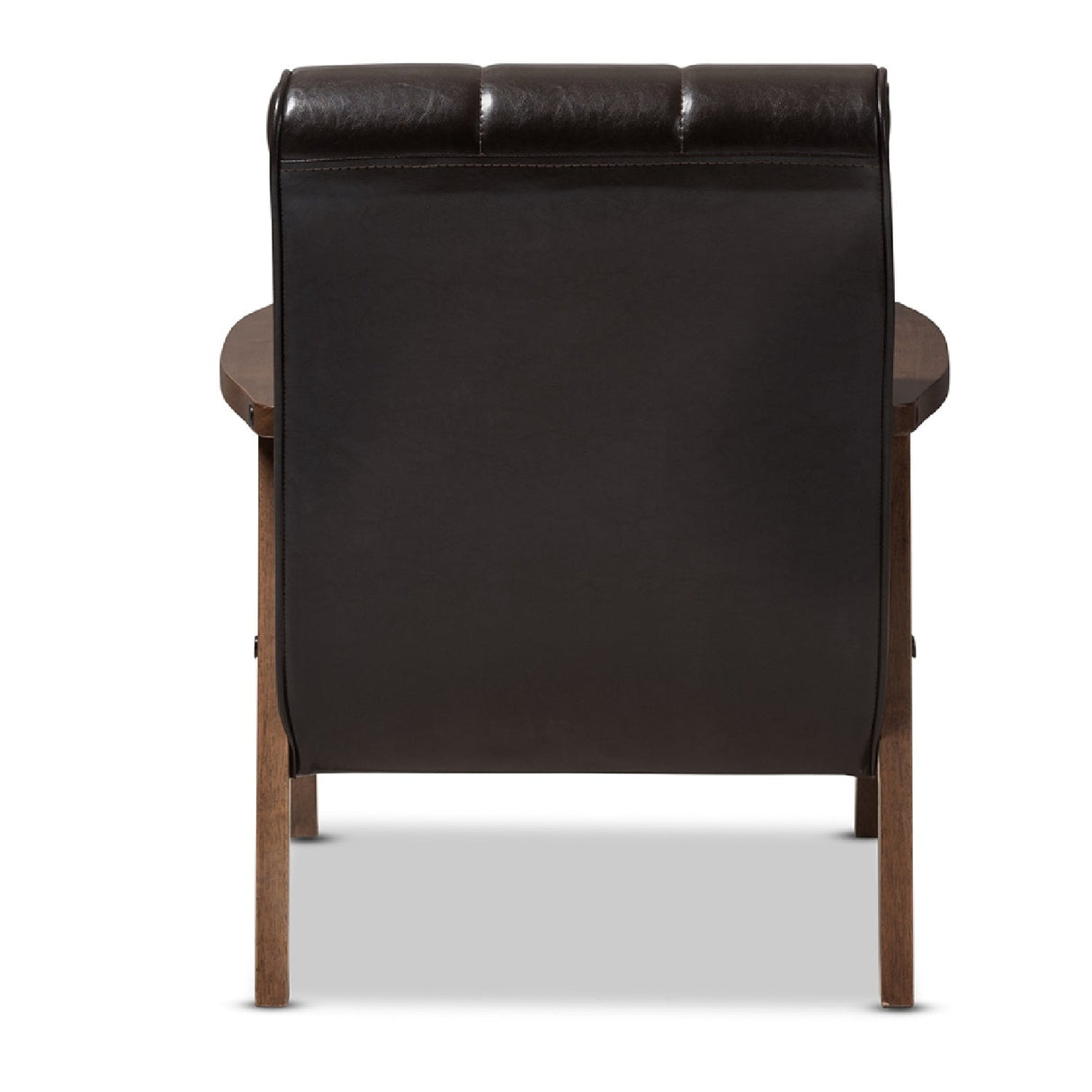 Modern European furniture - Brown Leather Inspired Club Chair - www.oroa.com