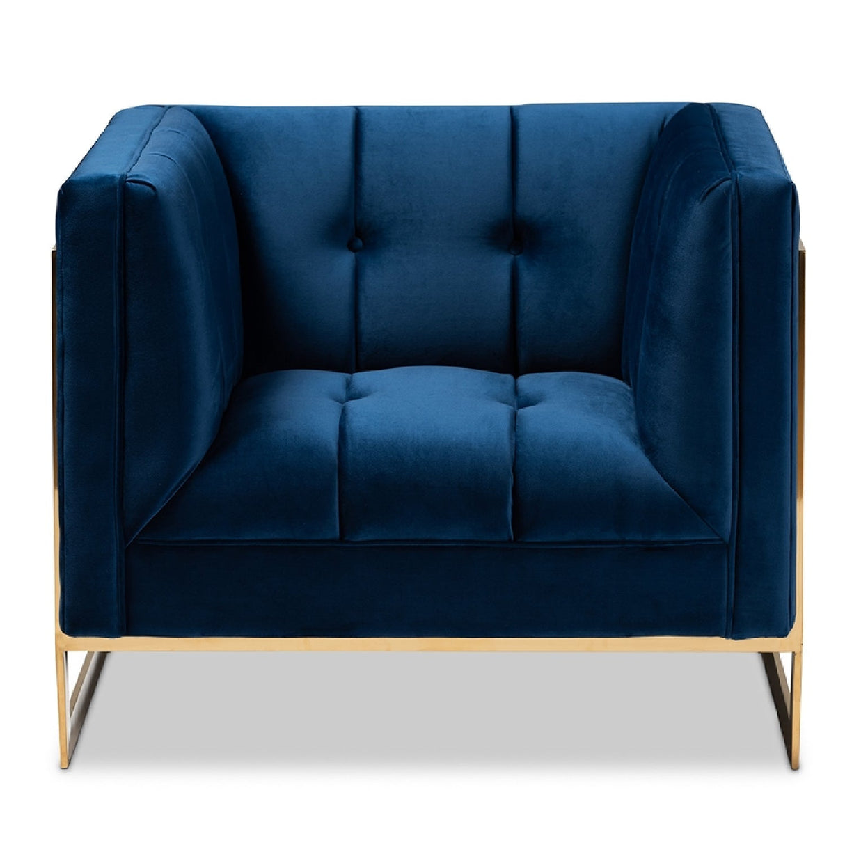 Modern European furniture - Button Tufted Velvet Accent Chair - www.oroa.com