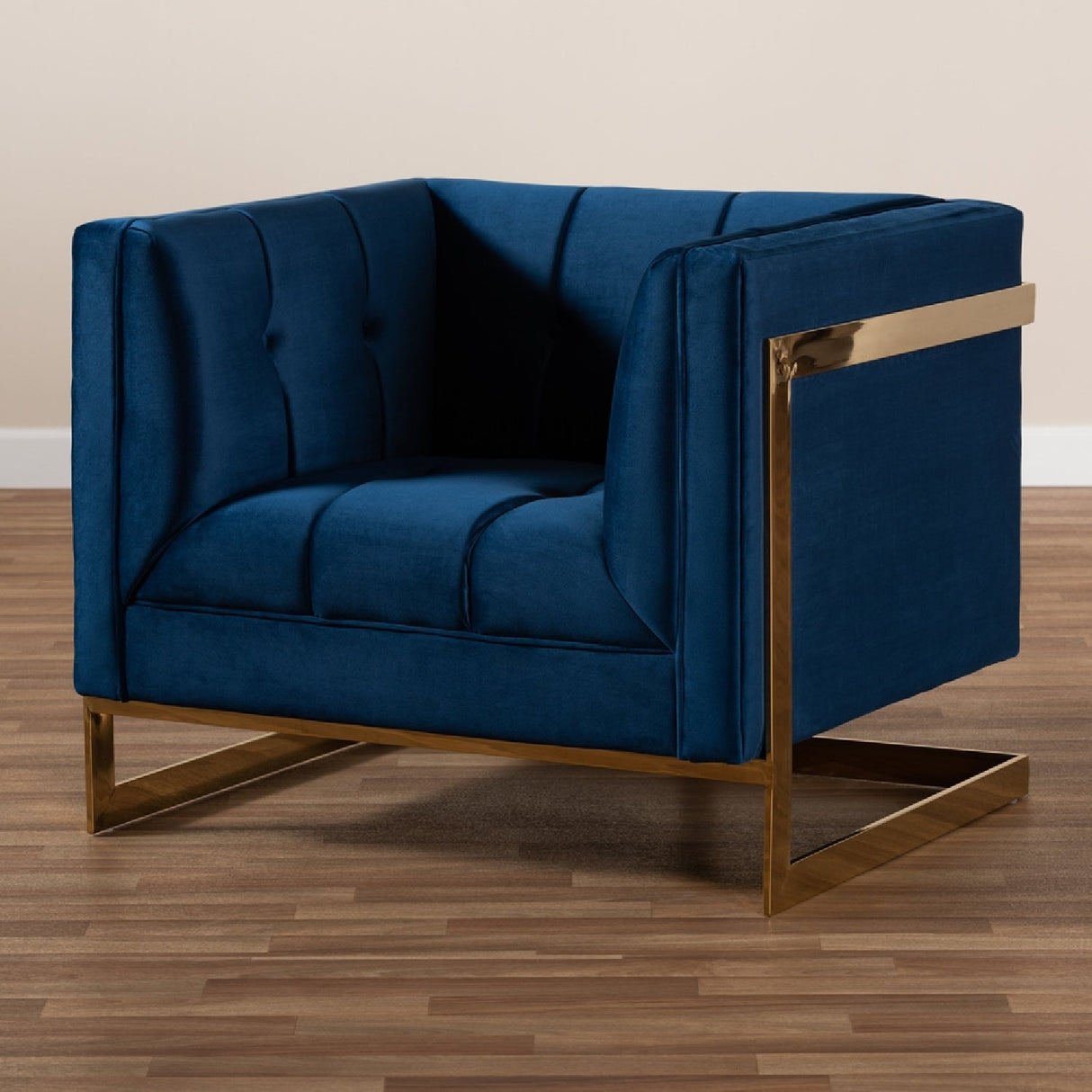 Modern European furniture - Button Tufted Velvet Accent Chair - www.oroa.com