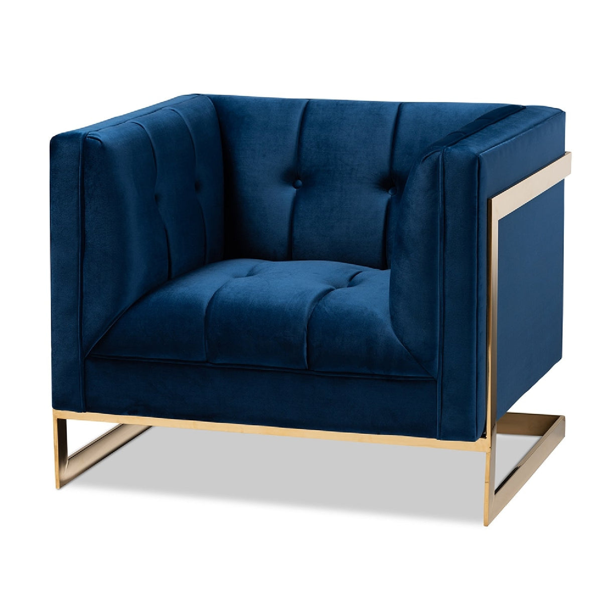 Modern European furniture - Button Tufted Velvet Accent Chair - www.oroa.com