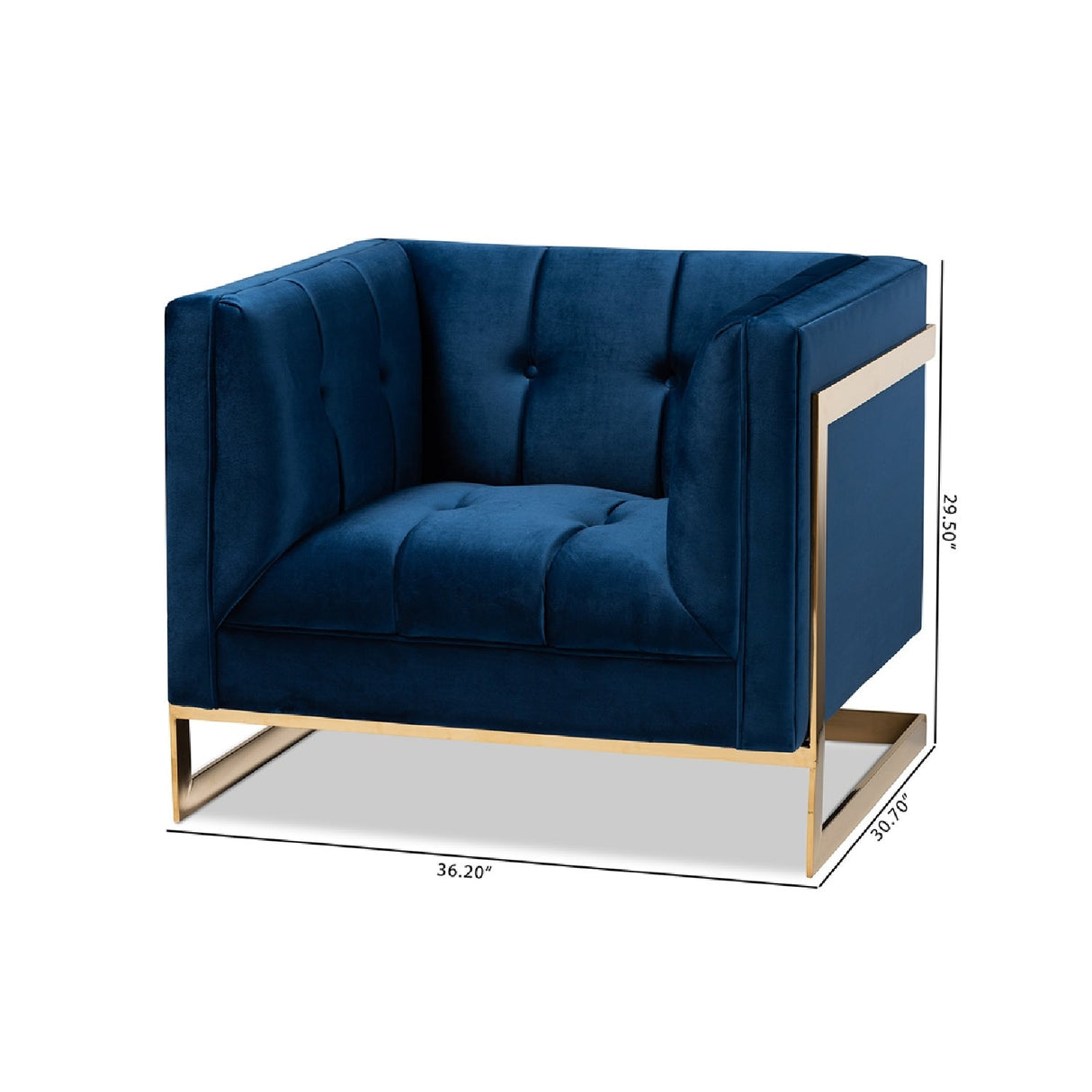 Modern European furniture - Button Tufted Velvet Accent Chair - www.oroa.com