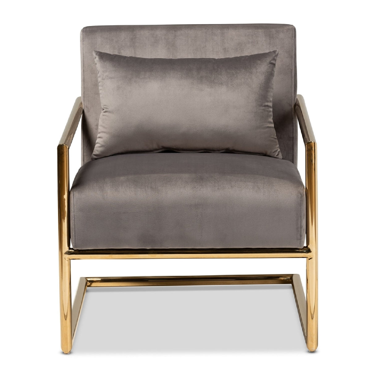 Modern European furniture - Velvet Cantilevered Lounge Chair - www.oroa.com