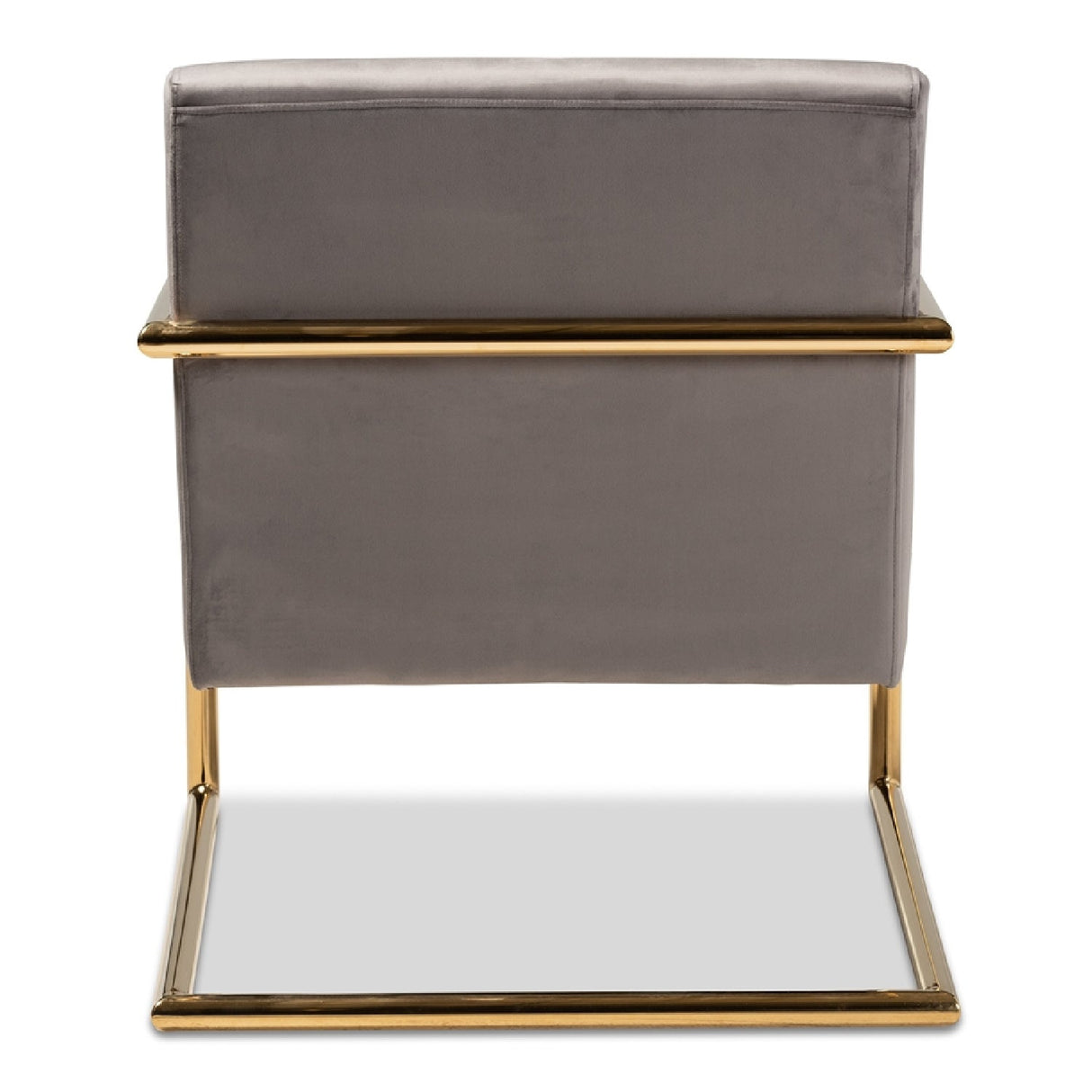 Modern European furniture - Velvet Cantilevered Lounge Chair - www.oroa.com