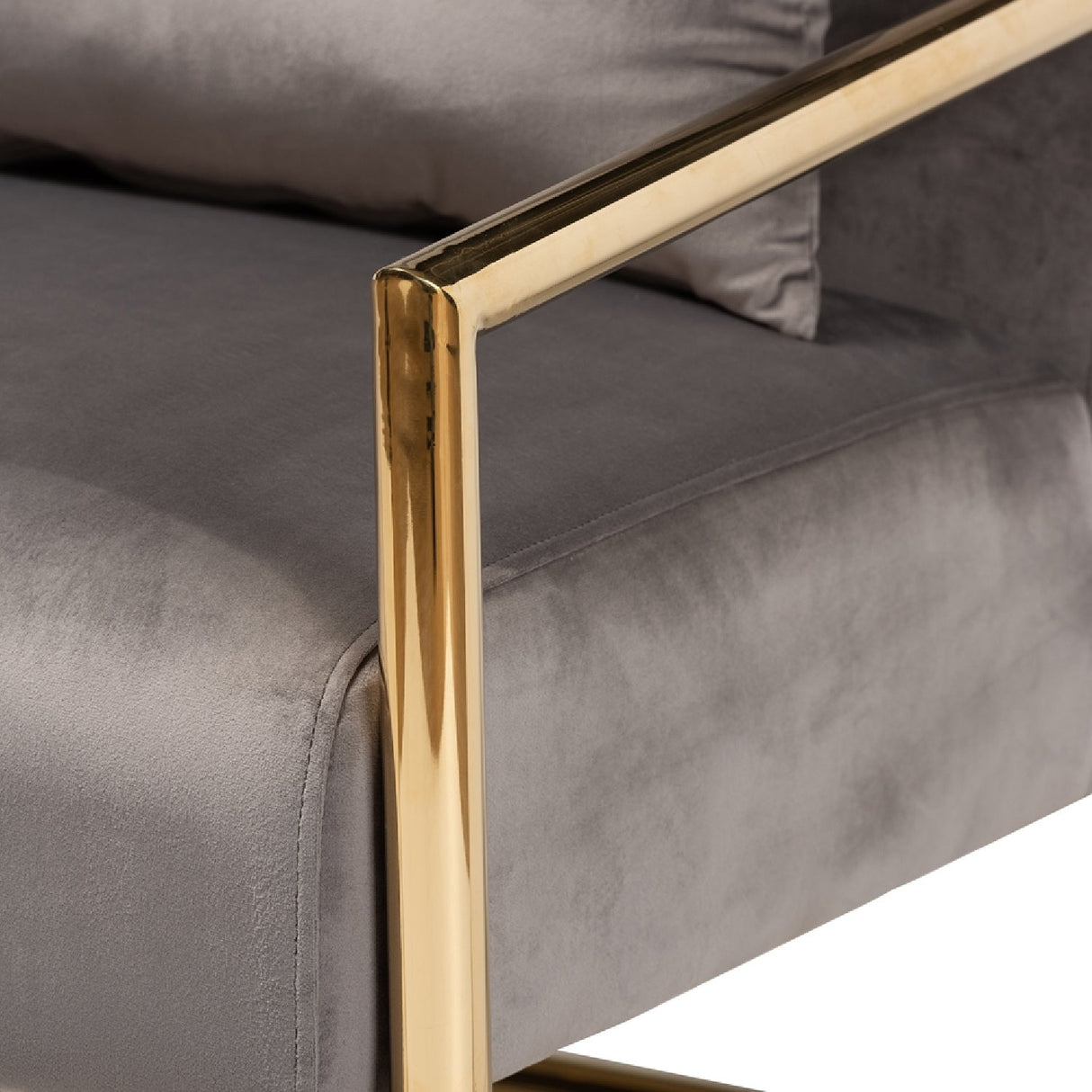 Modern European furniture - Velvet Cantilevered Lounge Chair - www.oroa.com