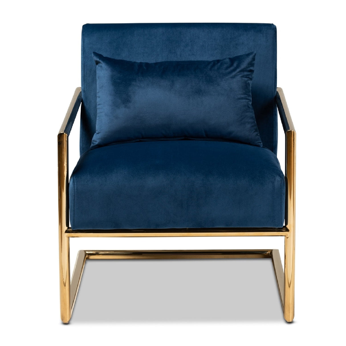 Velvet Cantilevered Lounge Chair | Bali Loom Mira | Oroa.com