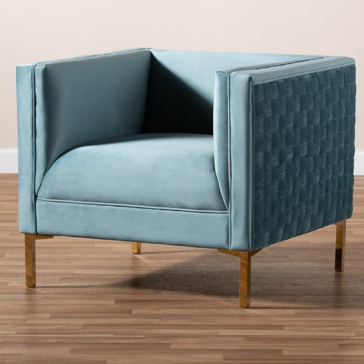 Modern European furniture - Woven Velvet Accent Chair - www.oroa.com
