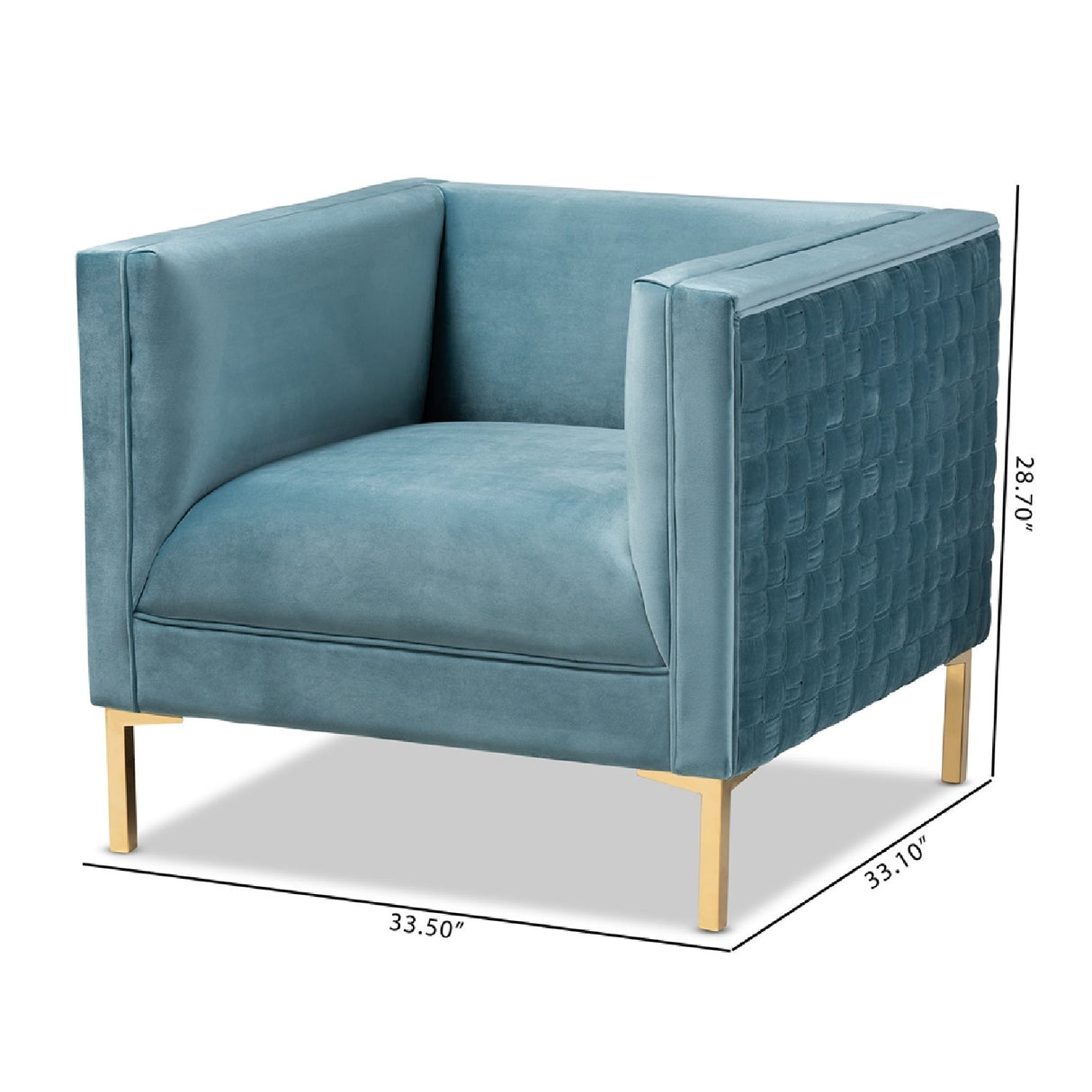Modern European furniture - Woven Velvet Accent Chair - www.oroa.com