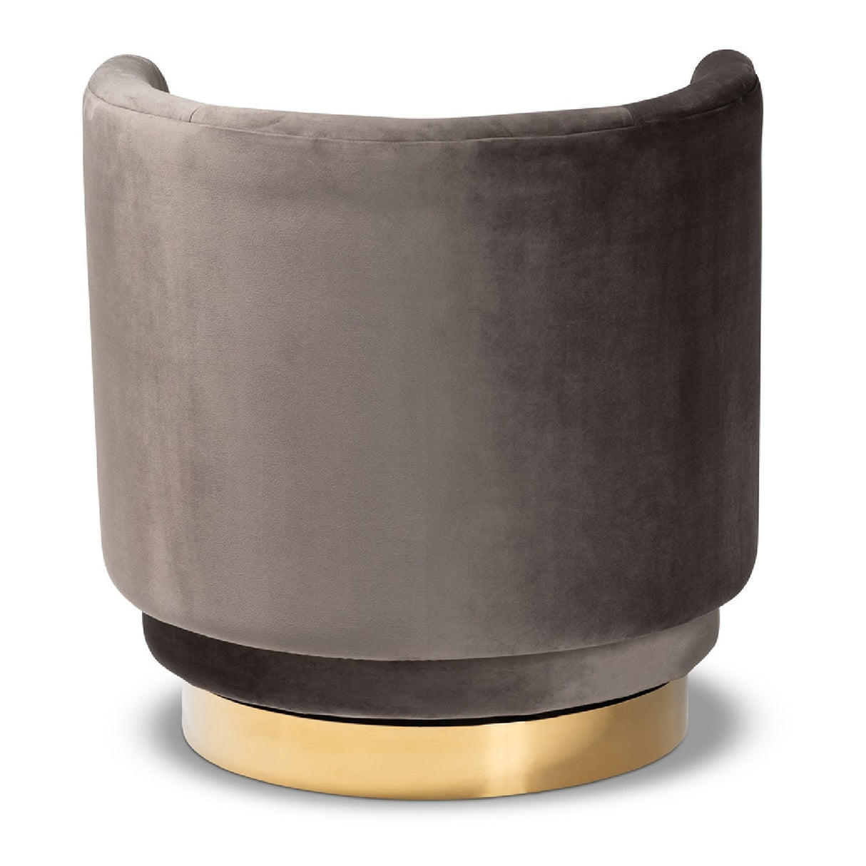 Velvet Curved Swivel Chair | Bali Loom Saffi | Oroa.com