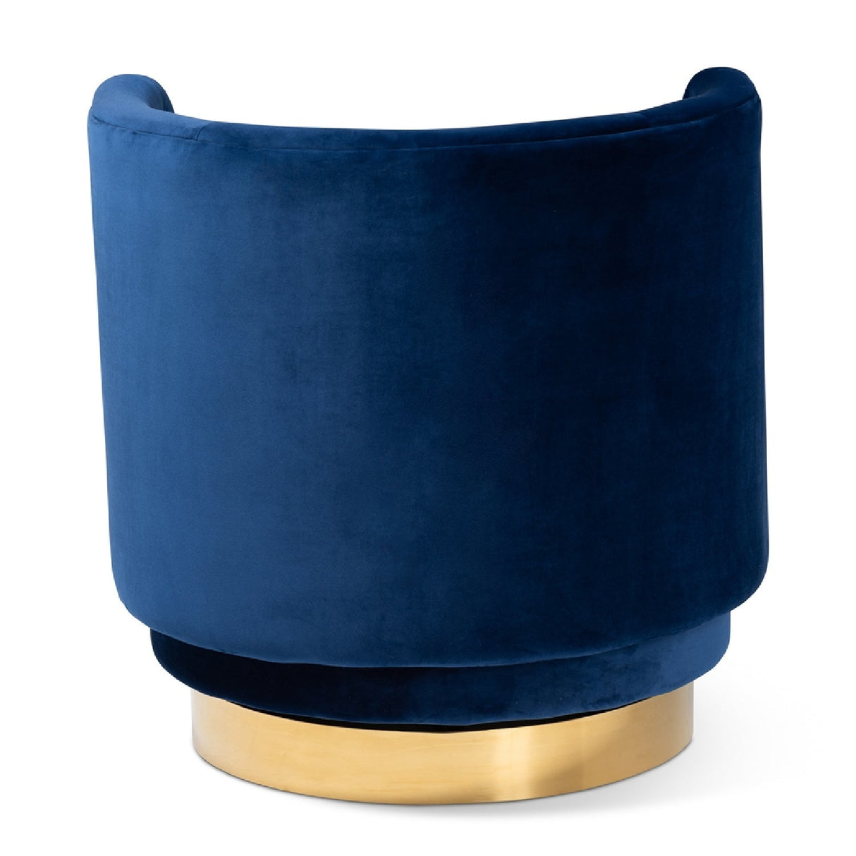 Velvet Curved Swivel Chair | Bali Loom Saffi | Oroa.com