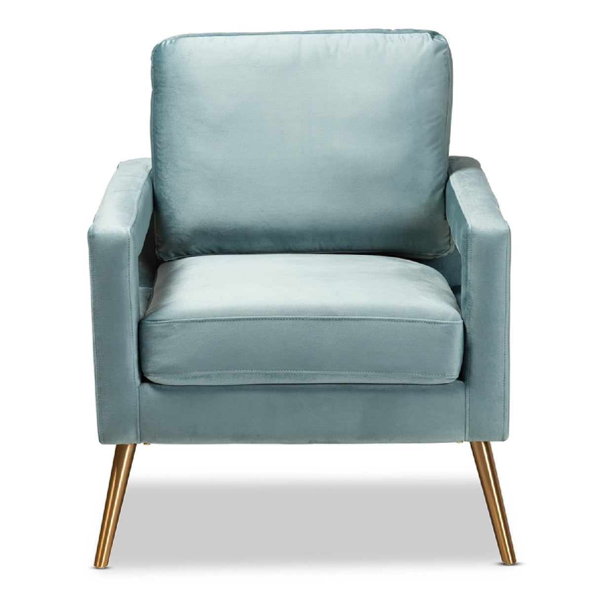 Modern European furniture - Velvet Open Armed Accent Chair - www.oroa.com
