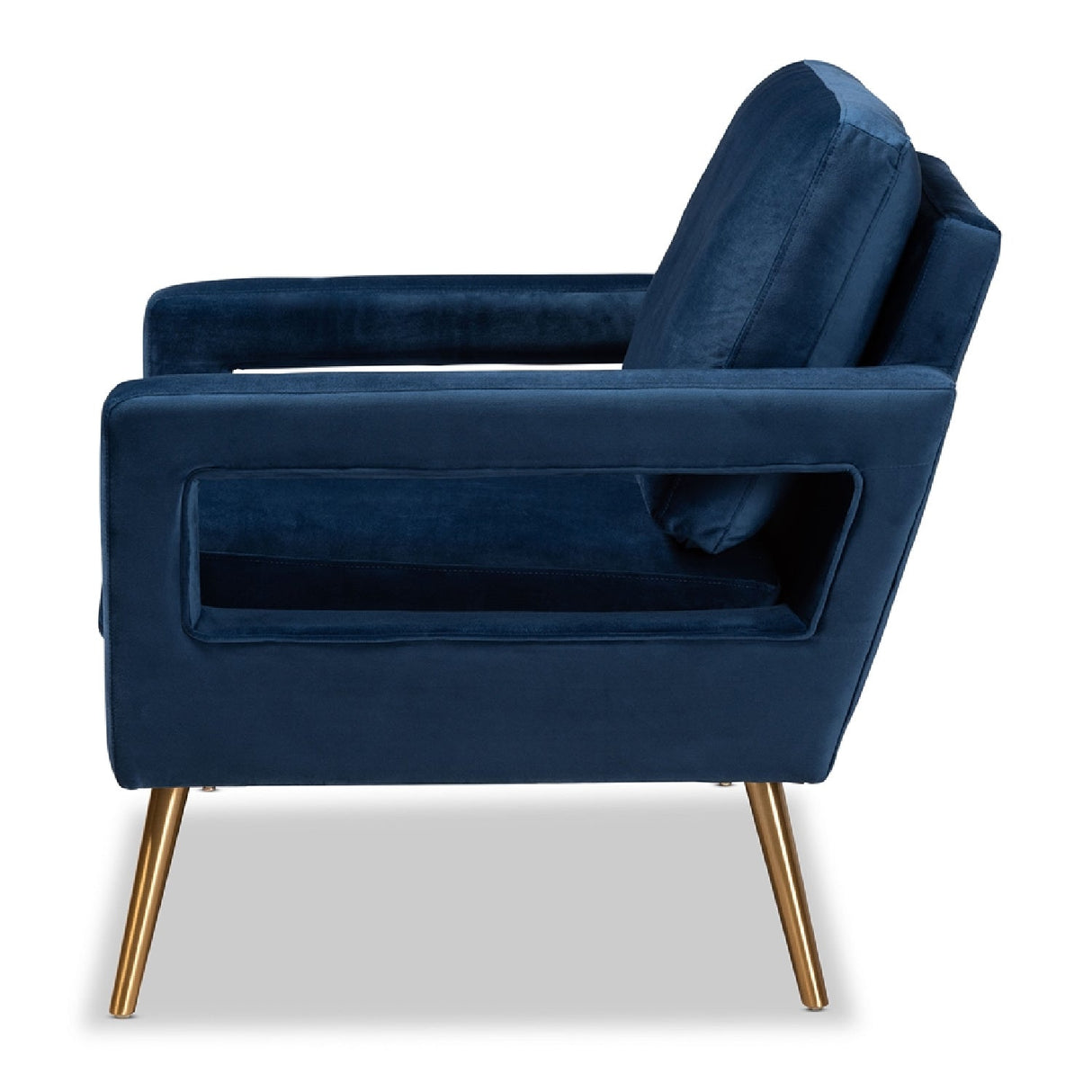 Velvet Open Armed Accent Chair | Bali Loom Leland | Oroa.com