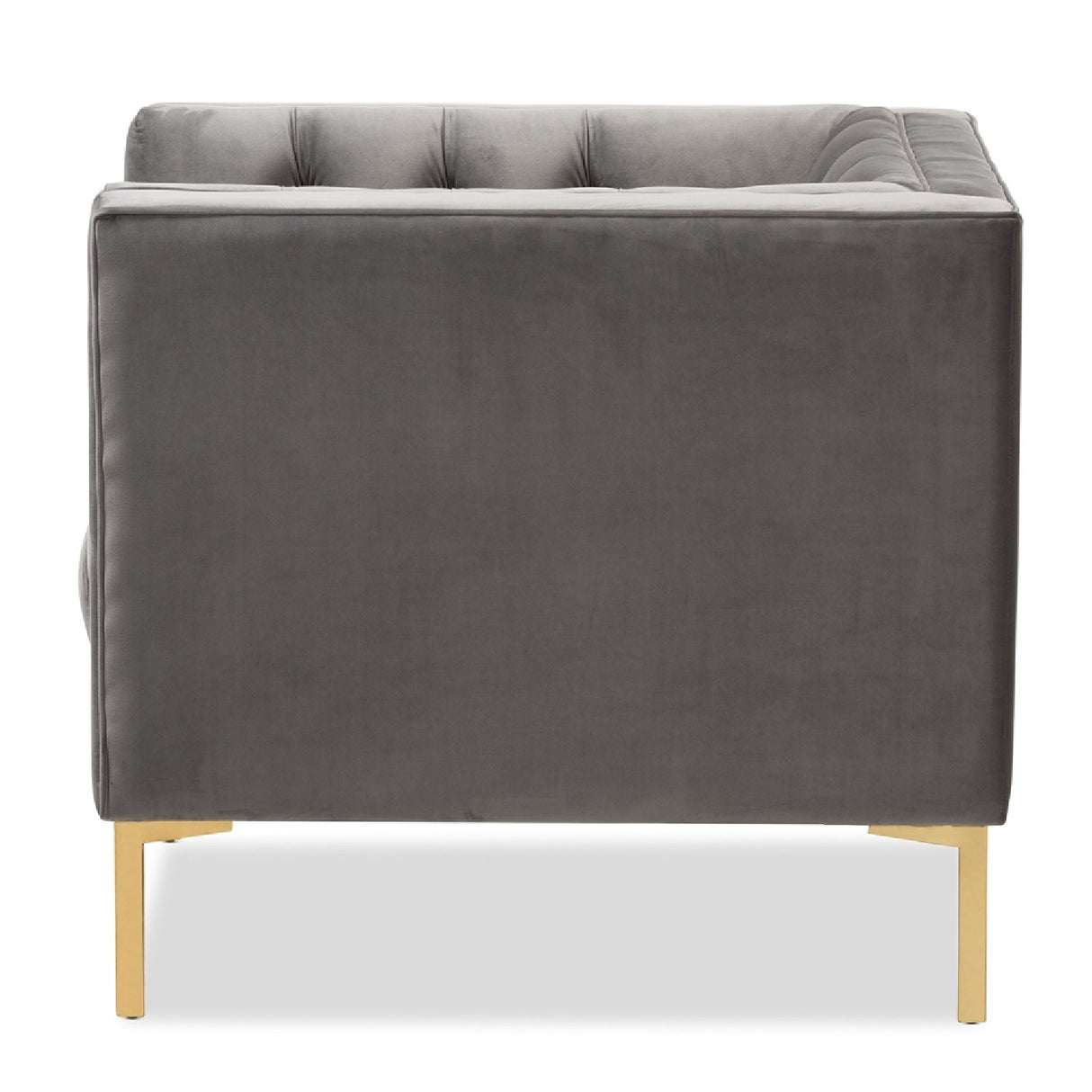 Modern European furniture - Button Tufted Velvet Lounge Chair - www.oroa.com