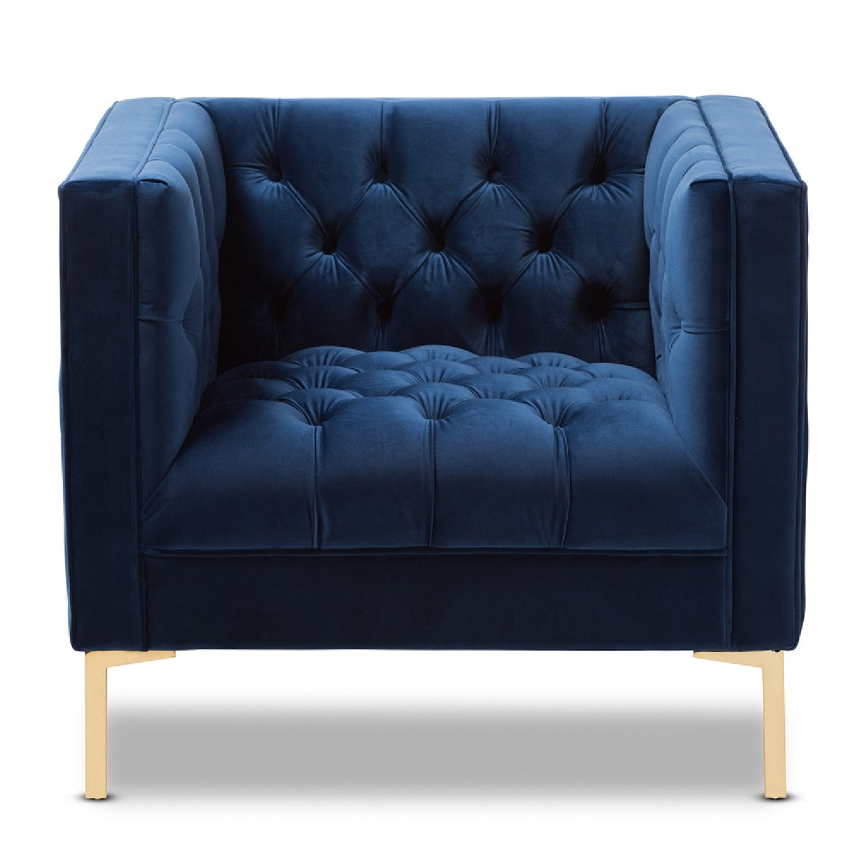 Modern European furniture - Button Tufted Velvet Lounge Chair - www.oroa.com