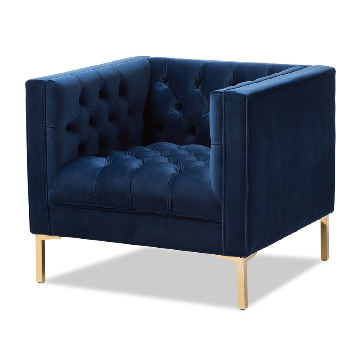Modern European furniture - Button Tufted Velvet Lounge Chair - www.oroa.com