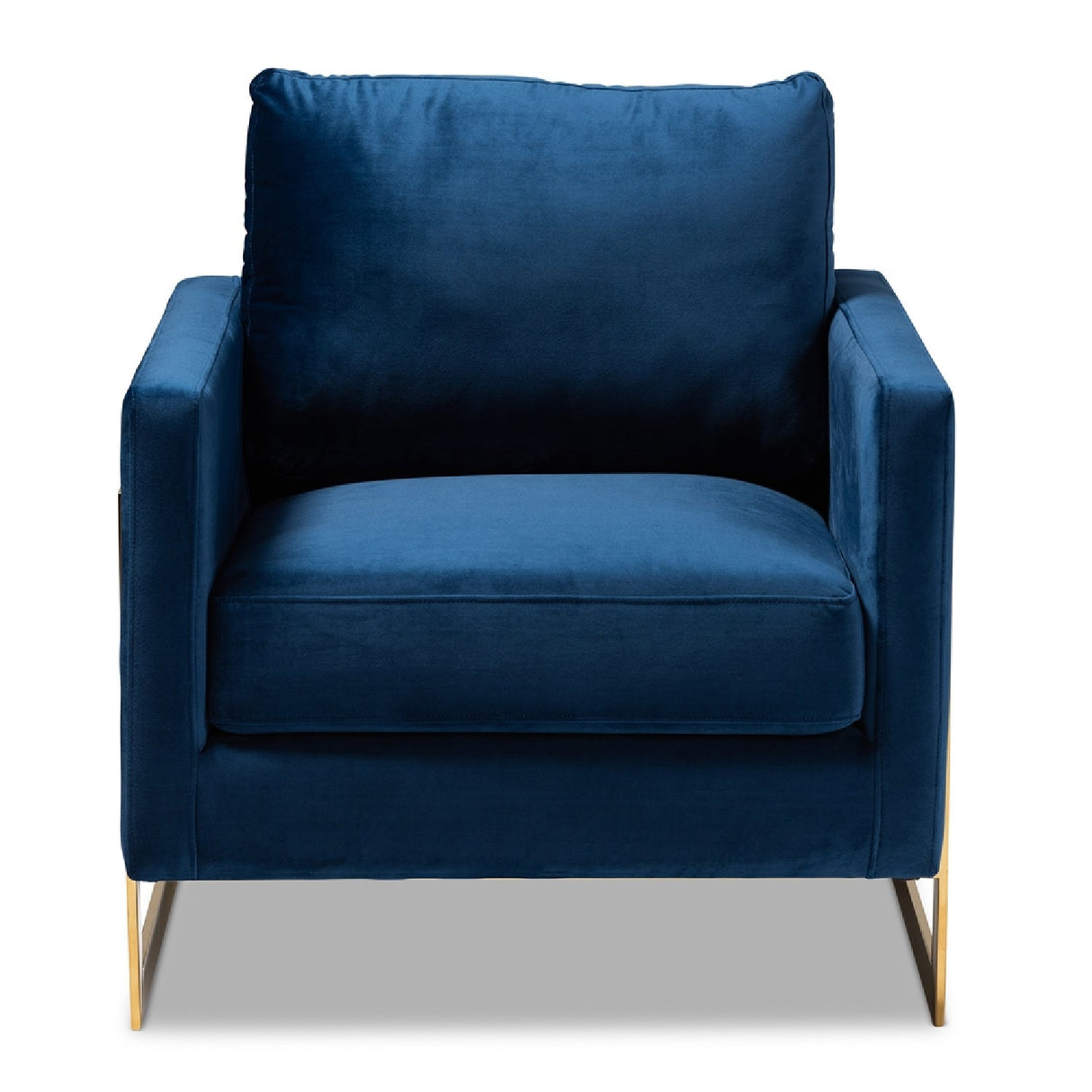 Modern European furniture - Gold Framed Velvet Accent Chair - www.oroa.com