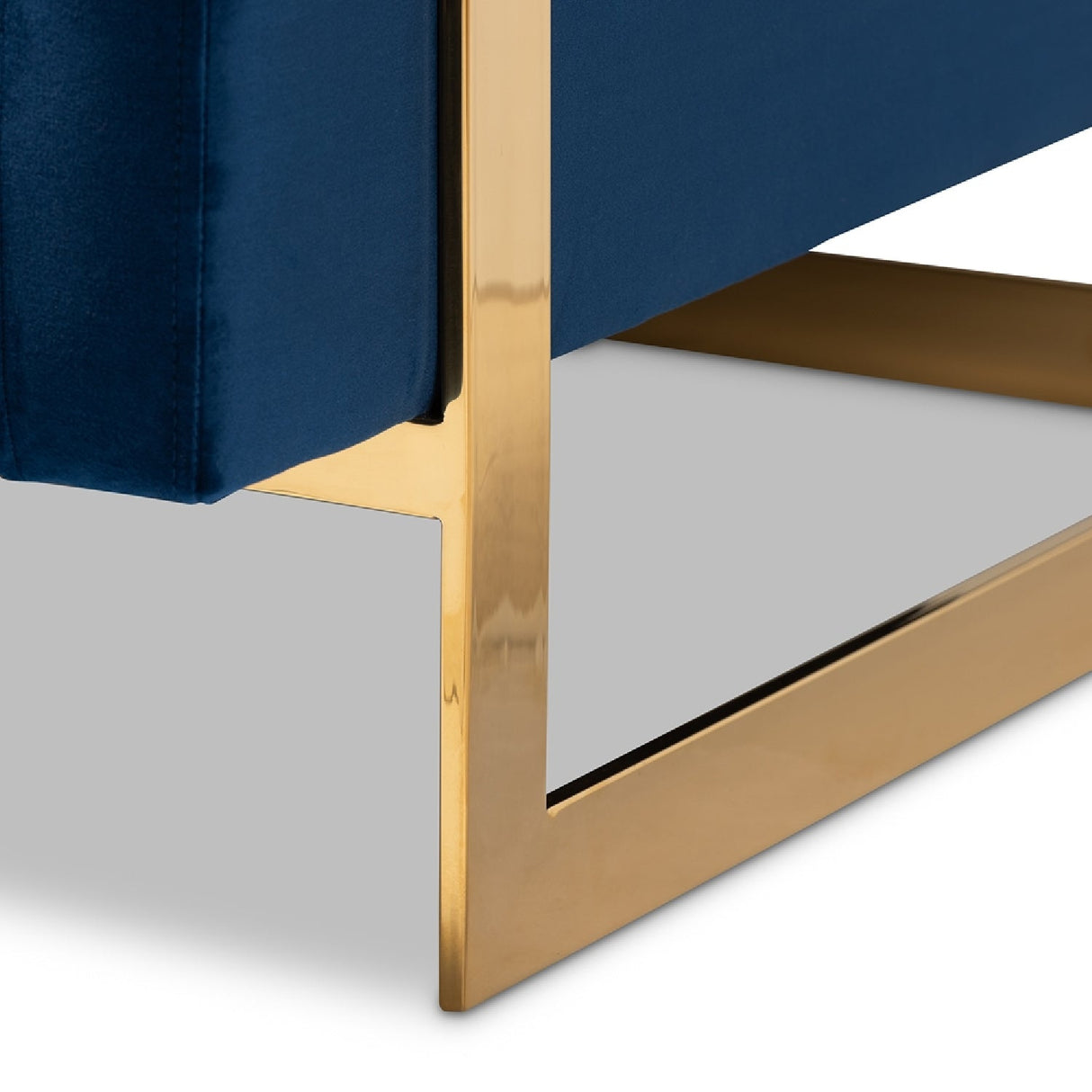 Modern European furniture - Gold Framed Velvet Accent Chair - www.oroa.com