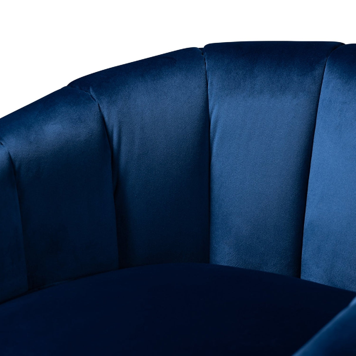 Modern European furniture - Blue Velvet Accent Chair - www.oroa.com