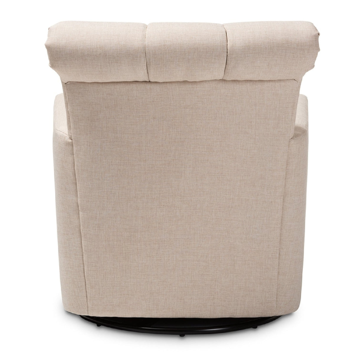 Modern European furniture - Beige Fabric Swivel Chair - www.oroa.com