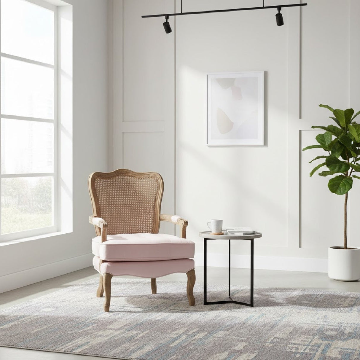 Modern European furniture - Velvet Seat Accent Chair - www.oroa.com