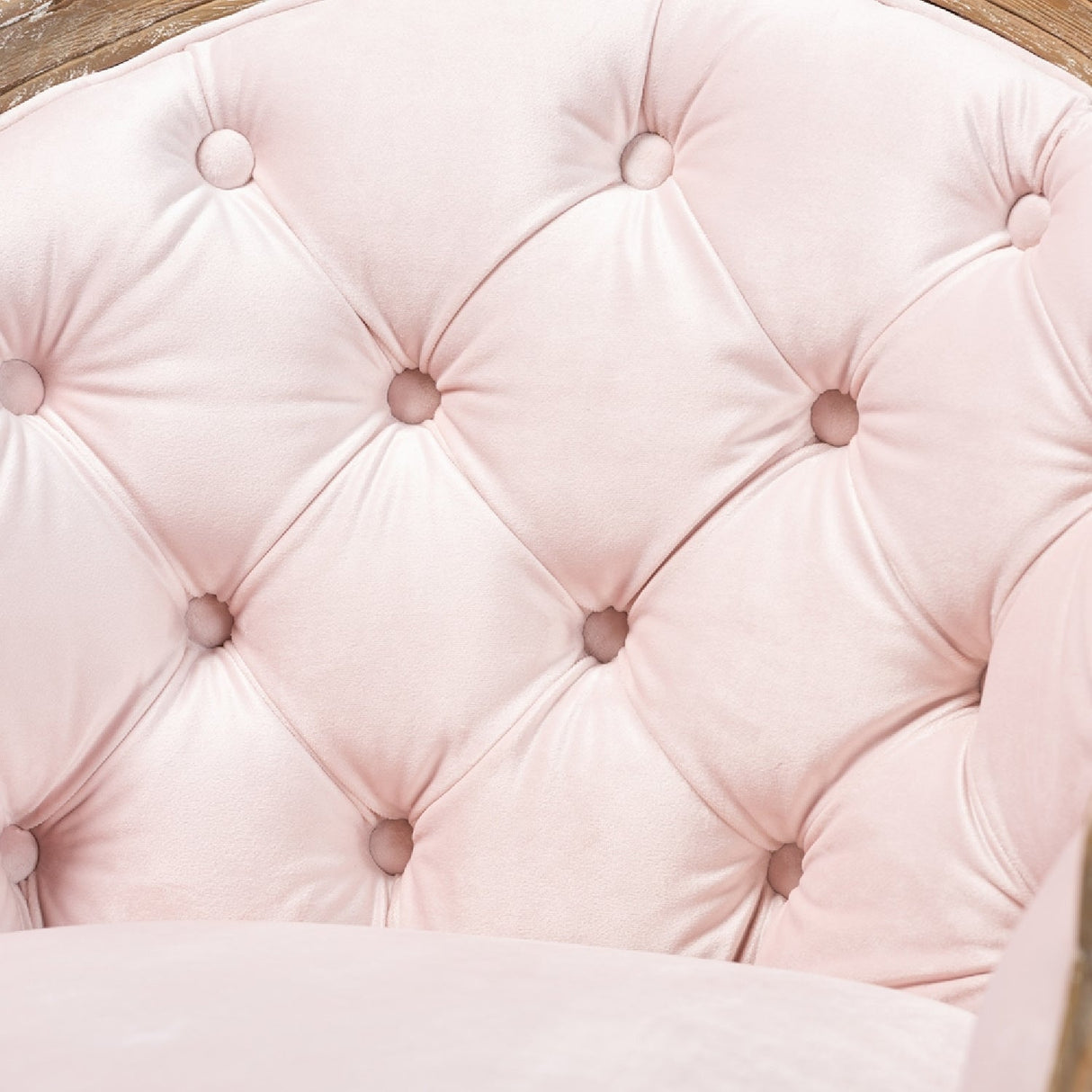 Modern European furniture - Tufted Pink Velvet Accent Chair - www.oroa.com
